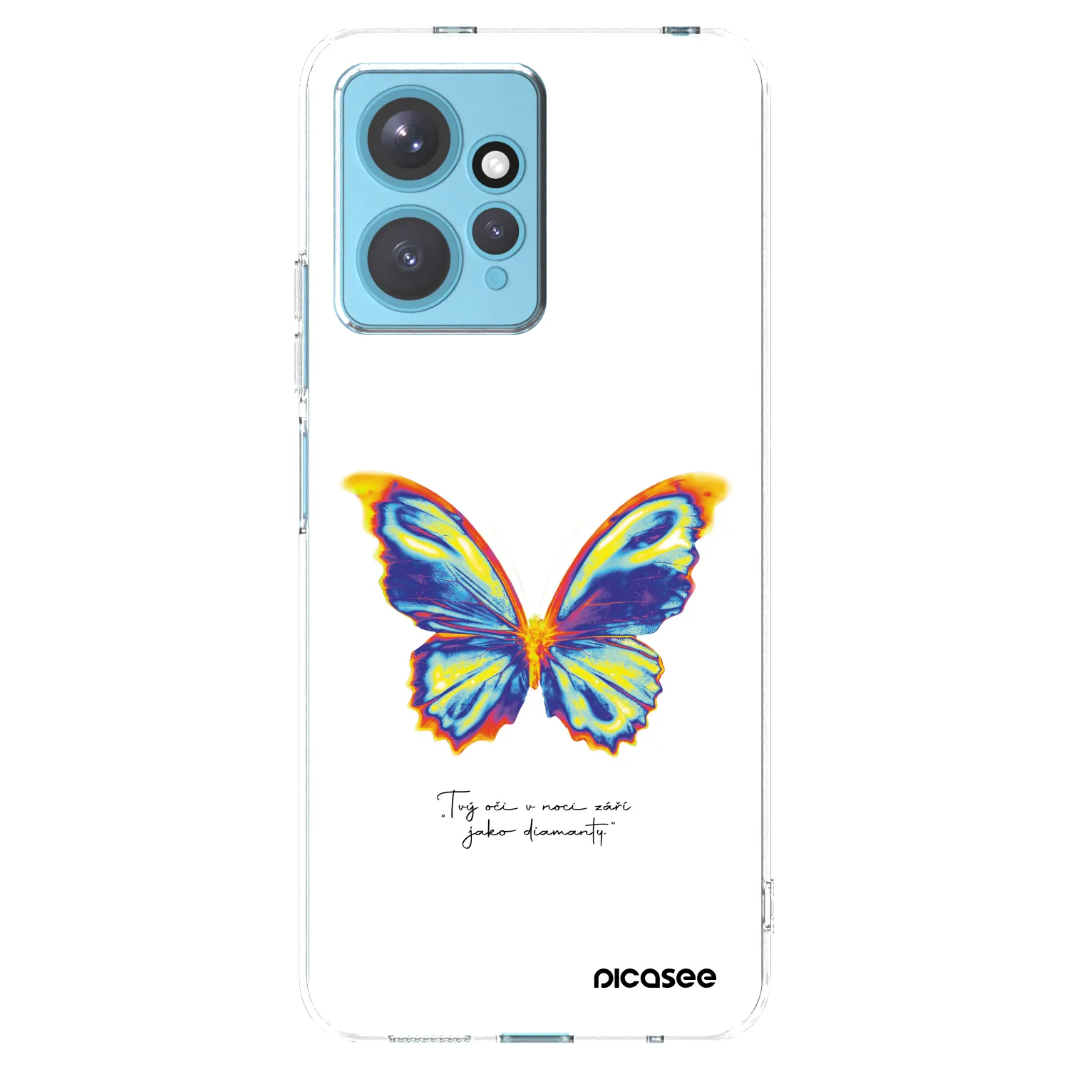 Picasee silikonový průhledný obal pro Xiaomi Redmi Note 12 4G - Diamanty White