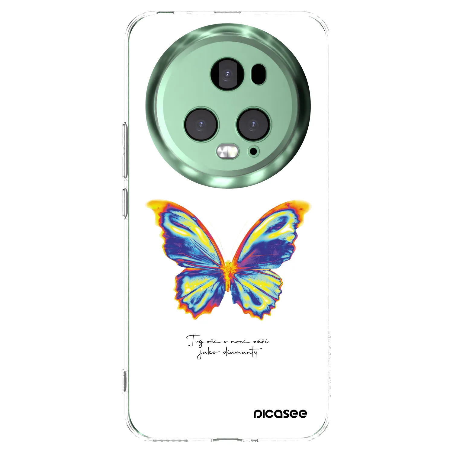 Picasee silikonový průhledný obal pro Honor Magic5 Pro - Diamanty White