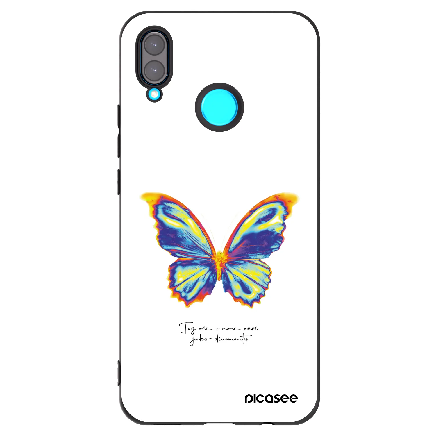 Picasee silikonový černý obal pro Huawei Nova 3 - Diamanty White