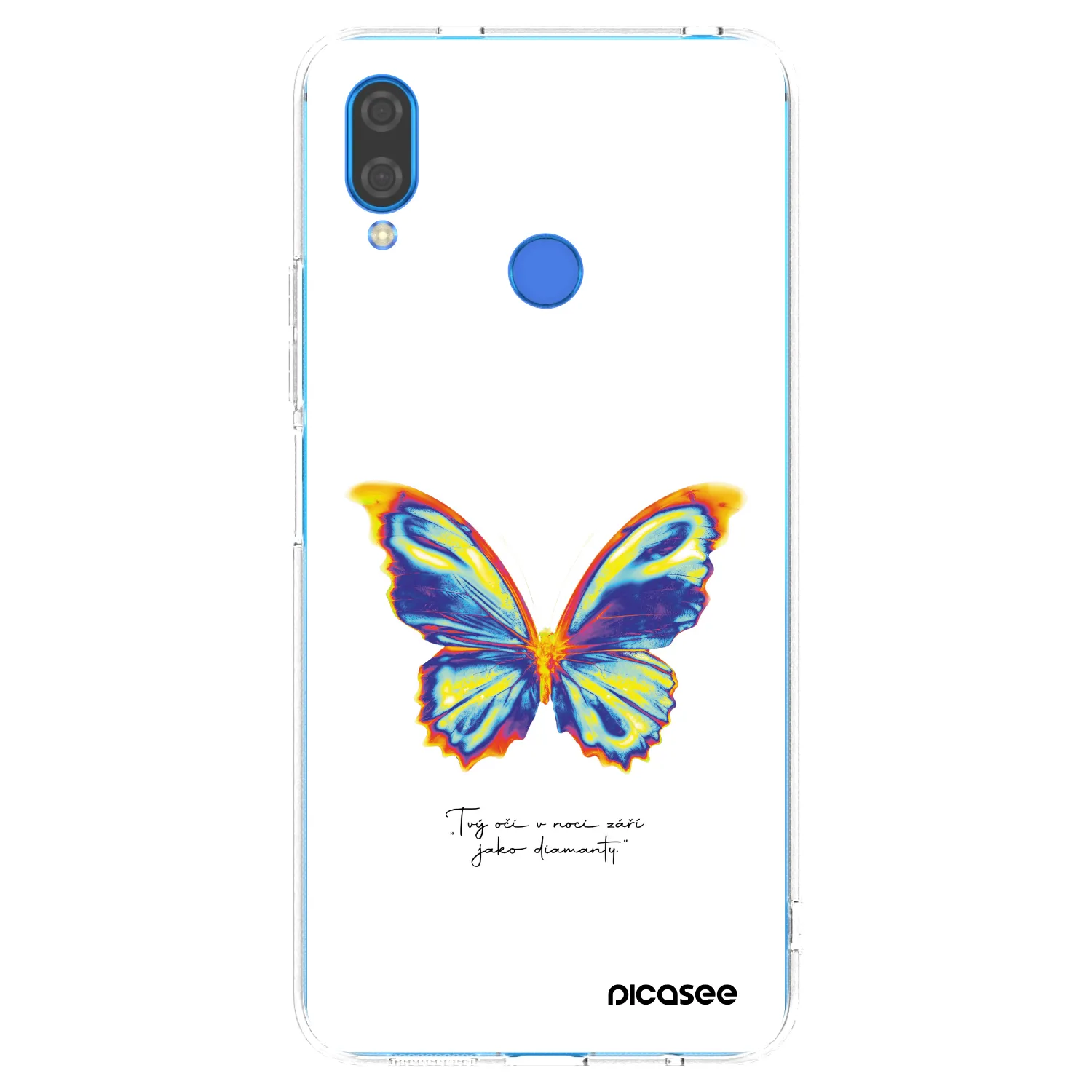 Picasee silikonový průhledný obal pro Huawei Nova 3 - Diamanty White