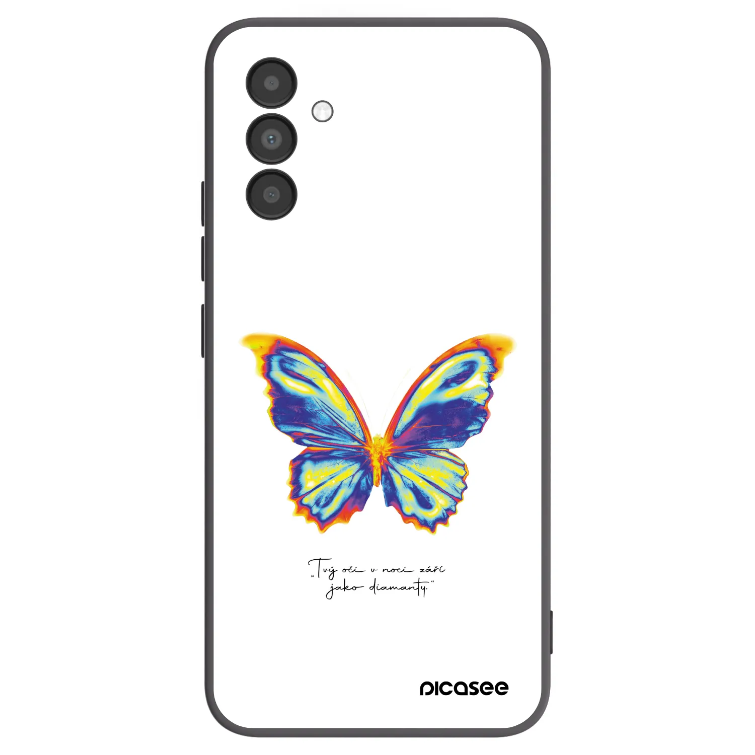 Picasee silikonový černý obal pro Samsung Galaxy A04s A047F - Diamanty White
