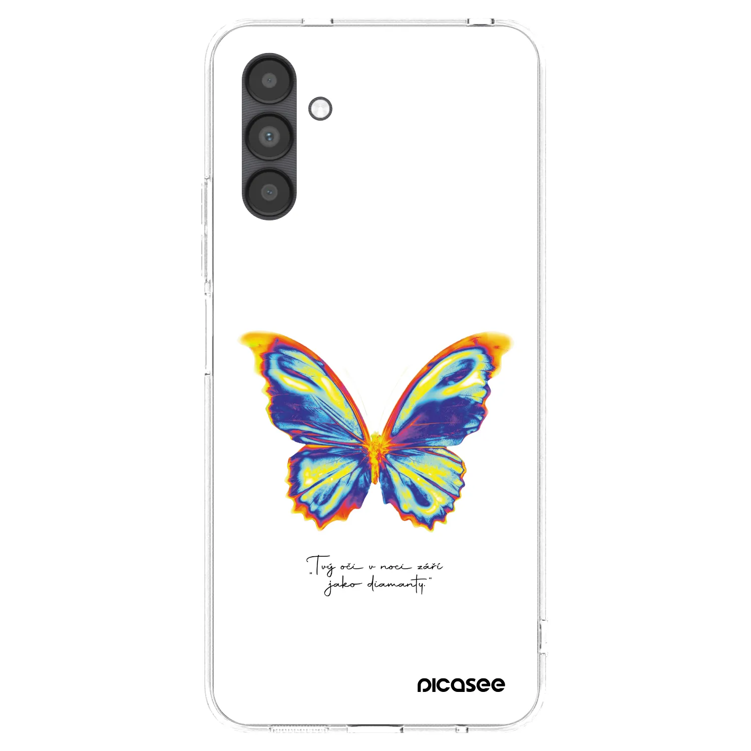 Picasee silikonový průhledný obal pro Samsung Galaxy A04s A047F - Diamanty White