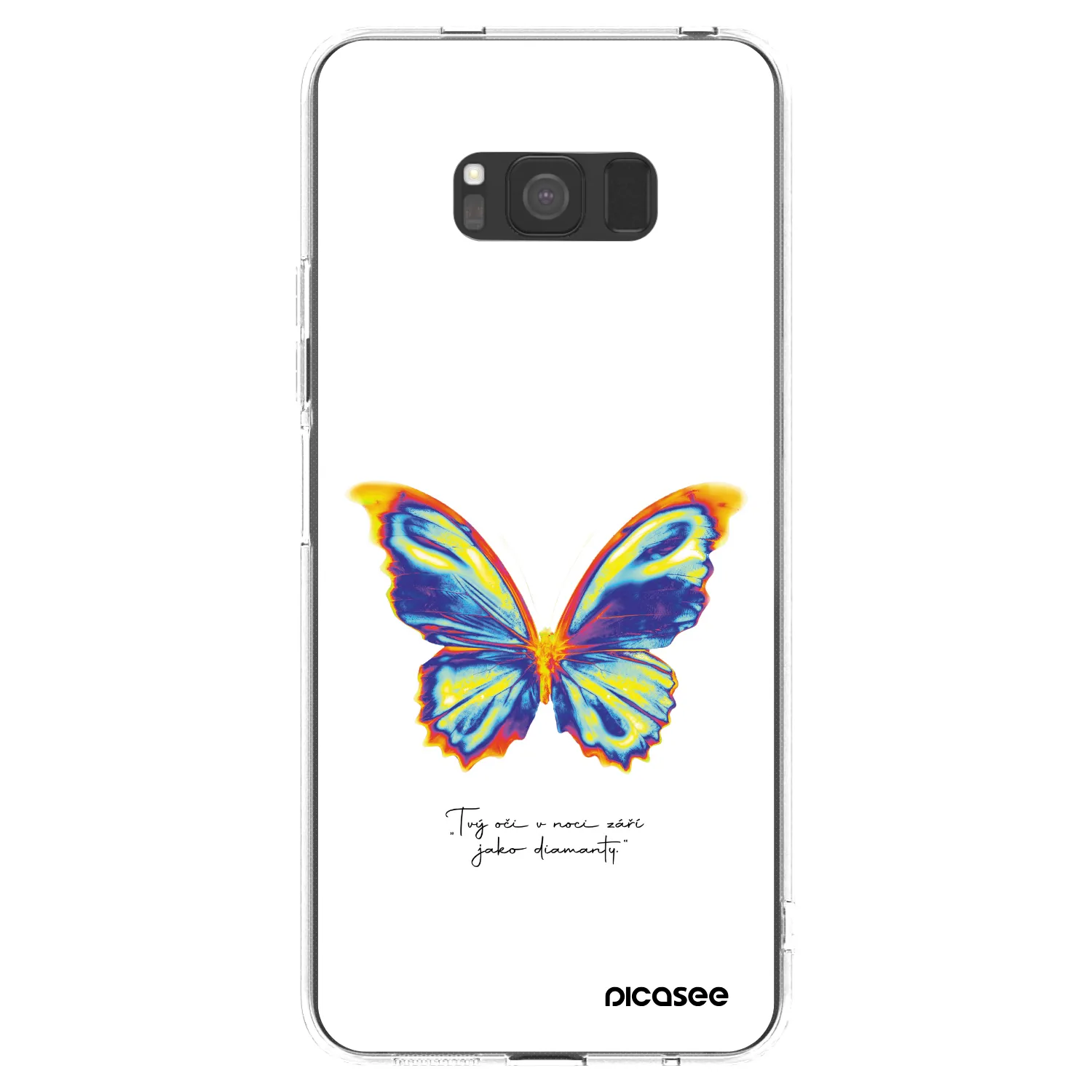 Picasee silikonový průhledný obal pro Samsung Galaxy S8 G950F - Diamanty White