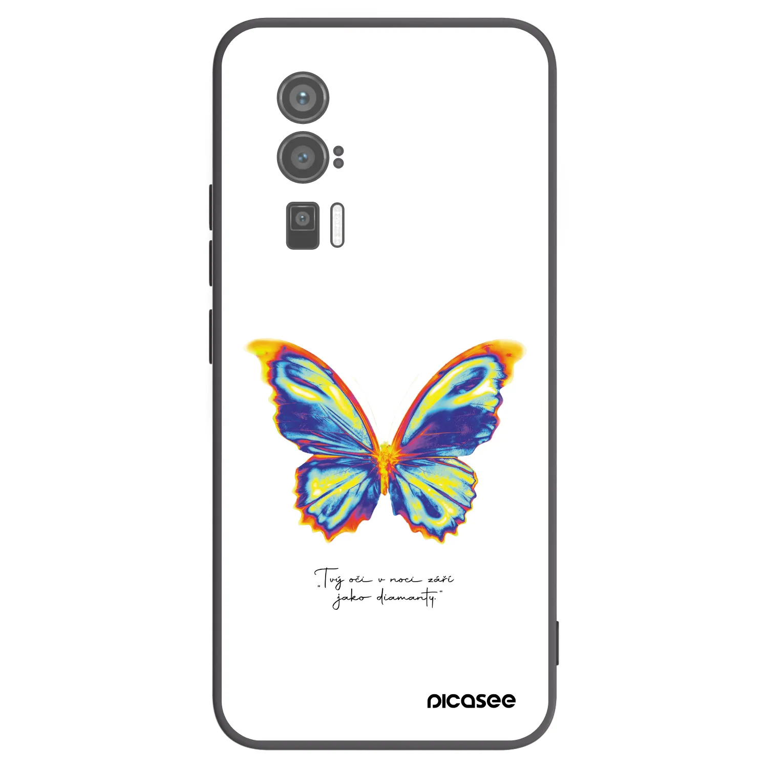 Picasee silikonový černý obal pro Xiaomi Poco F5 Pro 5G - Diamanty White