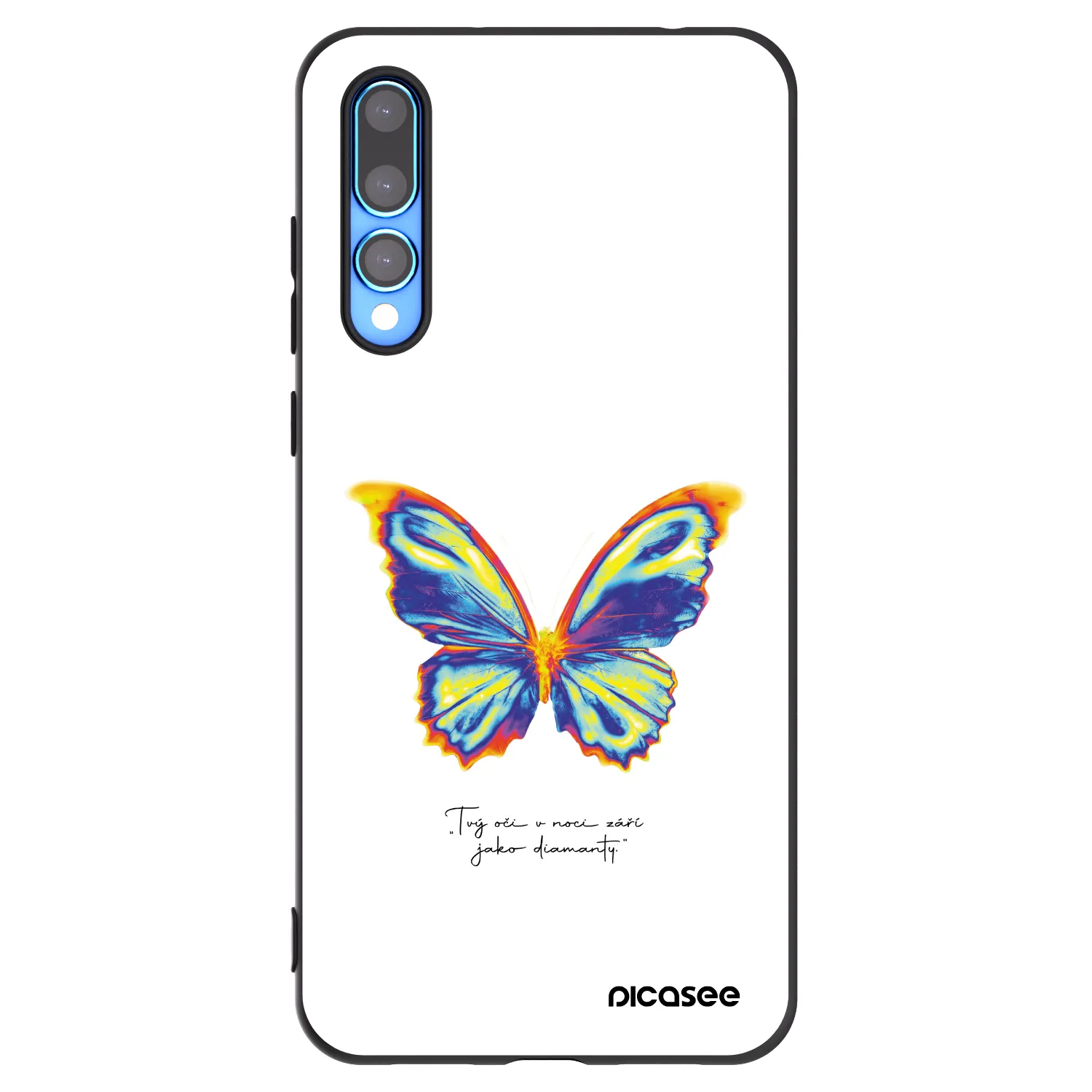 Picasee silikonový černý obal pro Huawei P20 Pro - Diamanty White