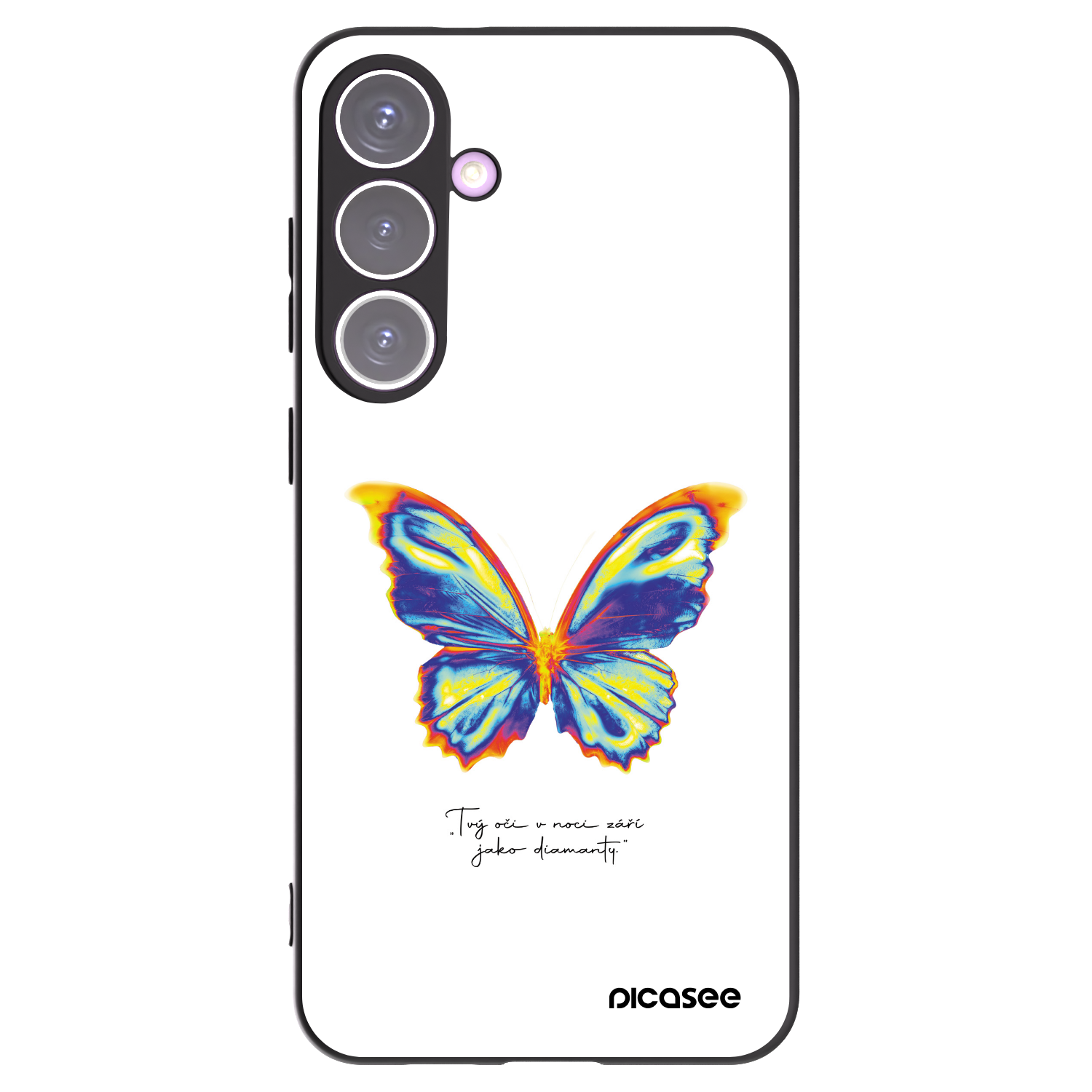 Picasee silikonový černý obal pro Samsung Galaxy S24+ S926B 5G - Diamanty White
