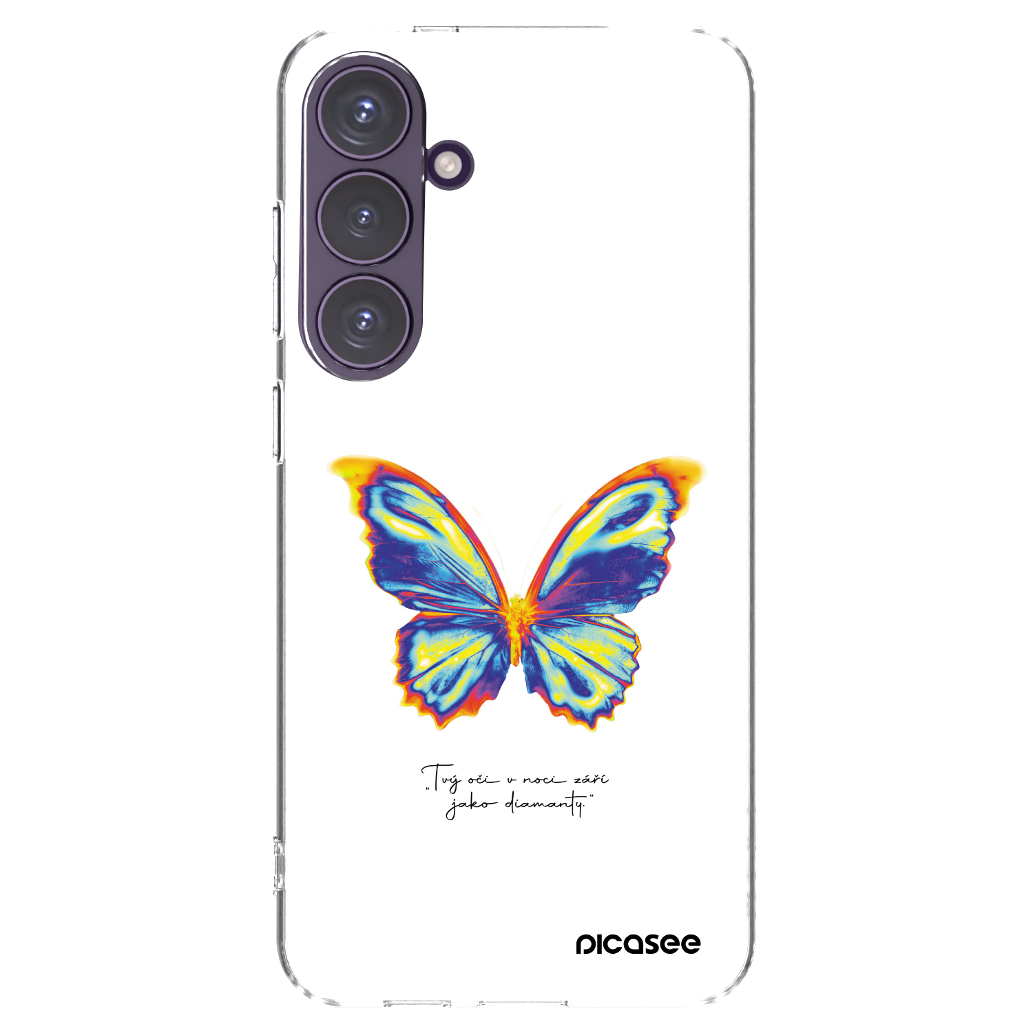 Picasee silikonový průhledný obal pro Samsung Galaxy S24+ S926B 5G - Diamanty White