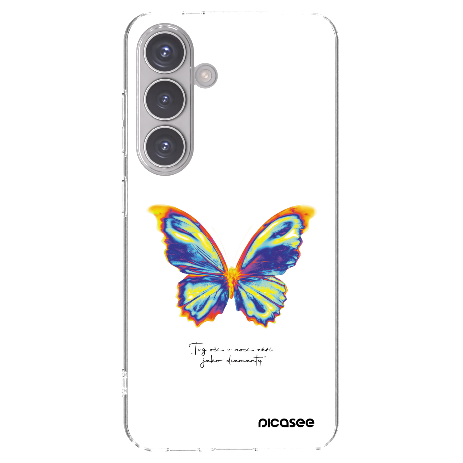 Picasee silikonový průhledný obal pro Samsung Galaxy S24 S921B 5G - Diamanty White
