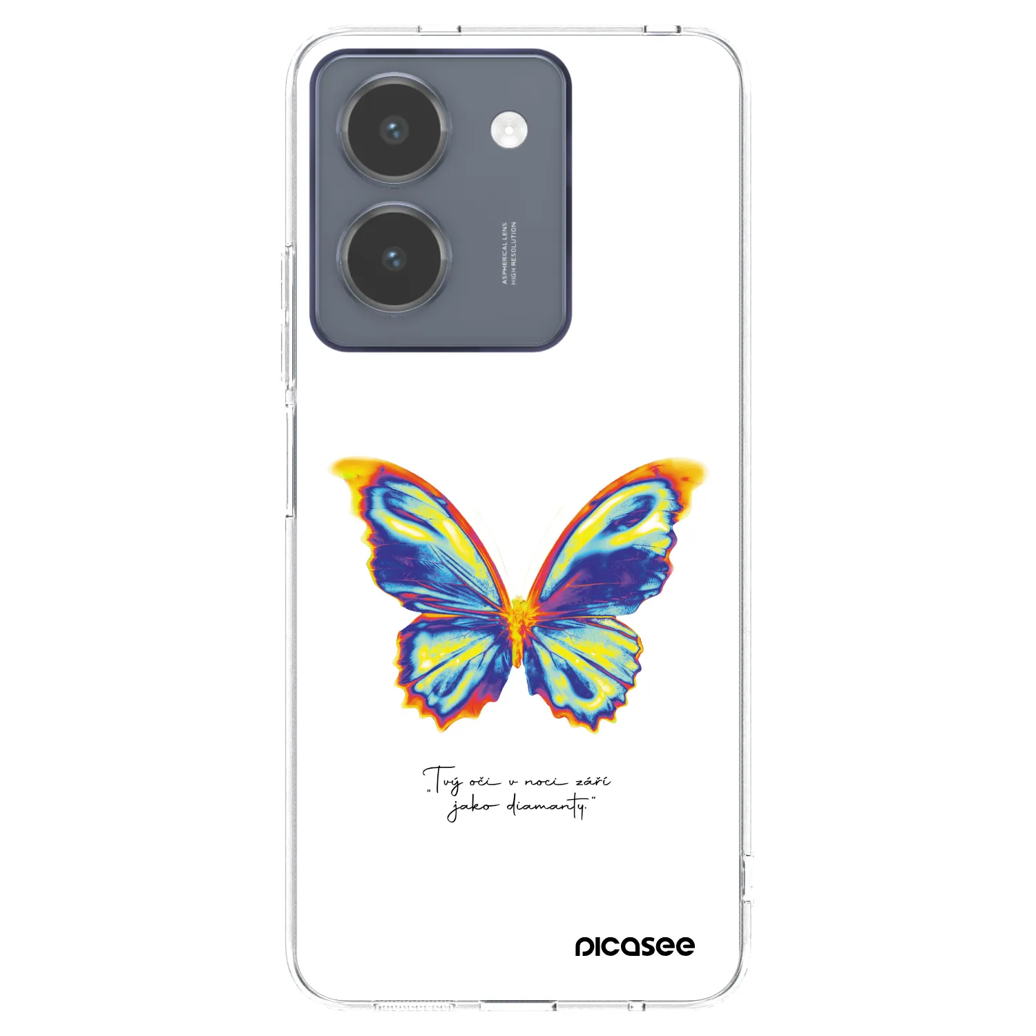 Picasee silikonový průhledný obal pro Vivo Y36 4G - Diamanty White