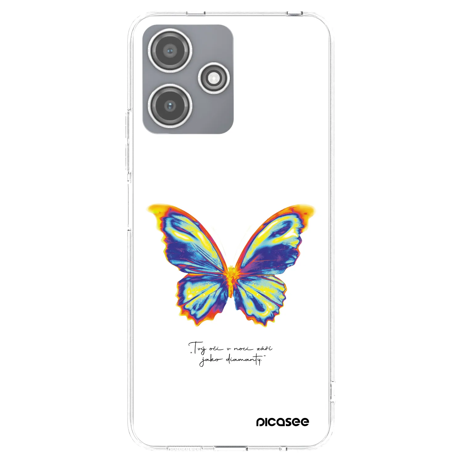 Picasee silikonový průhledný obal pro Xiaomi Redmi 12 5G - Diamanty White