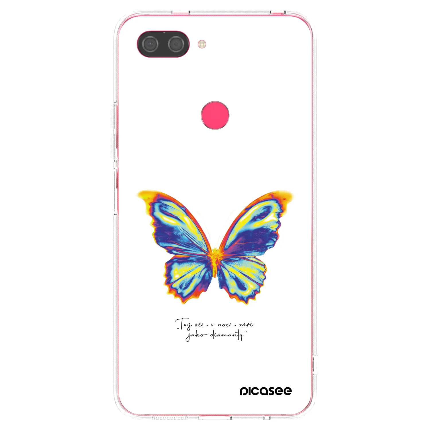 Picasee silikonový průhledný obal pro Xiaomi Mi 8 Lite - Diamanty White