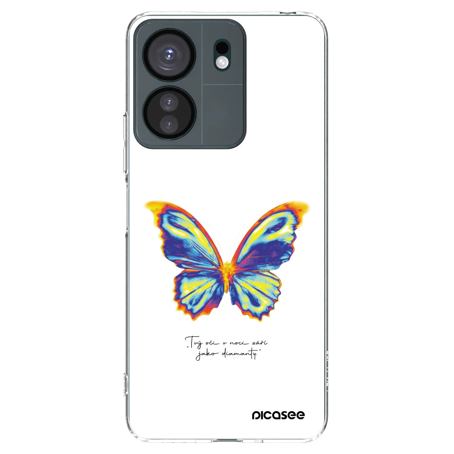 Picasee silikonový průhledný obal pro Xiaomi Redmi 13C 4G - Diamanty White