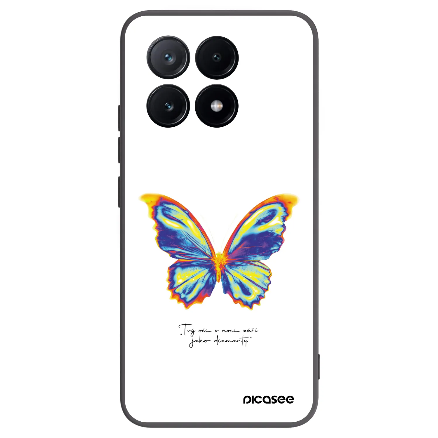 Picasee silikonový černý obal pro Xiaomi Poco X6 Pro - Diamanty White
