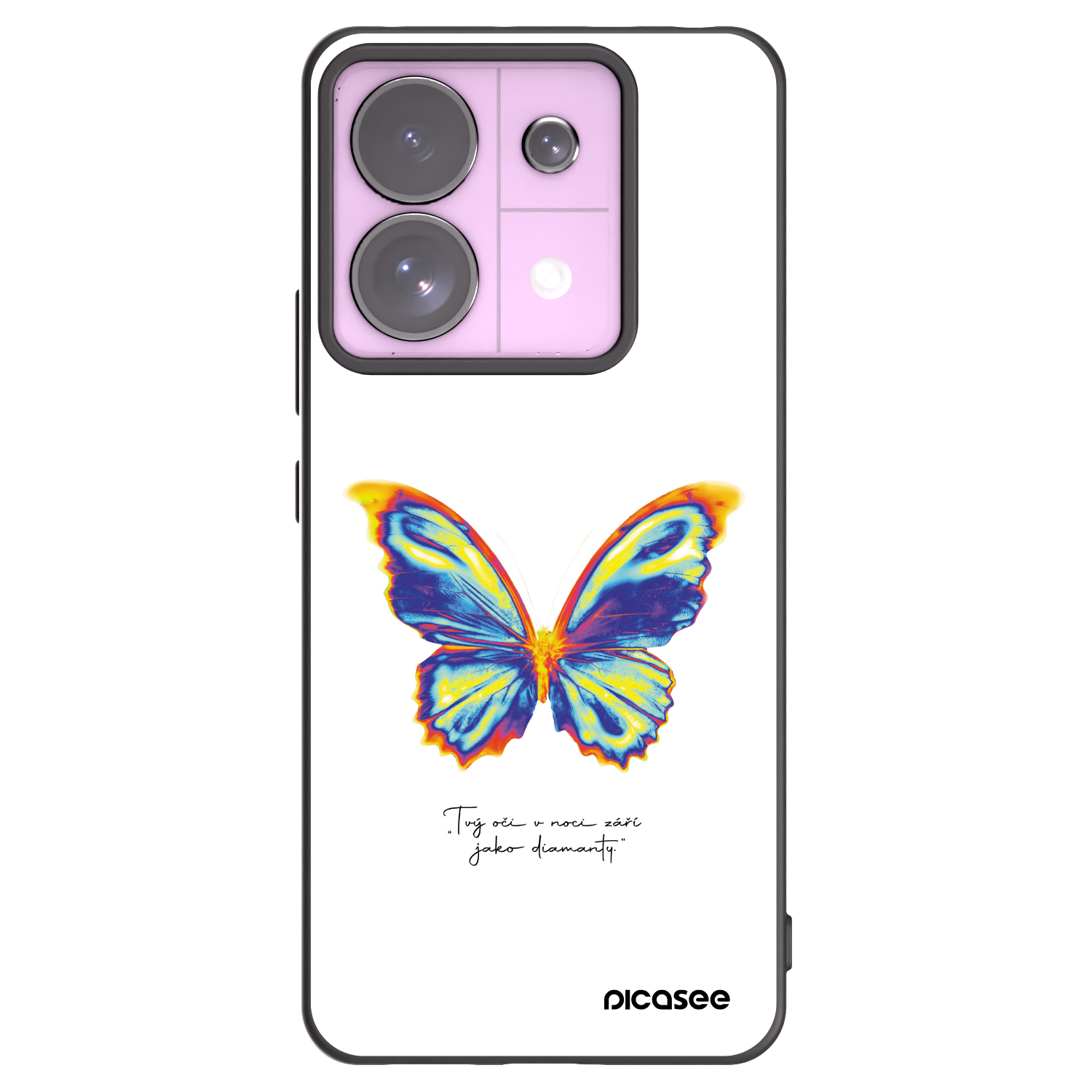 Picasee silikonový černý obal pro Xiaomi Redmi Note 13 Pro 5G - Diamanty White