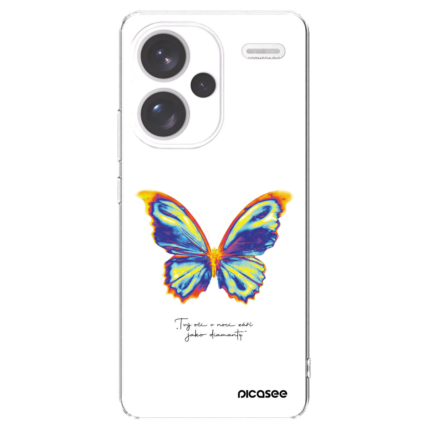 Picasee silikonový průhledný obal pro Xiaomi Redmi Note 13 Pro+ 5G - Diamanty White