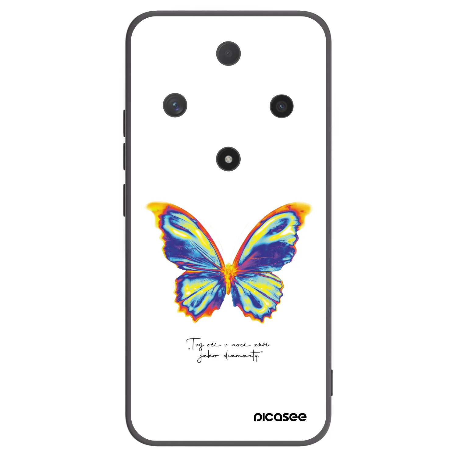Picasee silikonový černý obal pro Honor Magic6 Lite 5G - Diamanty White