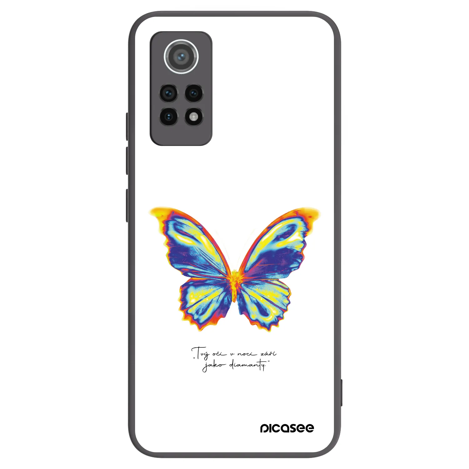 Picasee silikonový černý obal pro Xiaomi Redmi Note 12 Pro 4G - Diamanty White