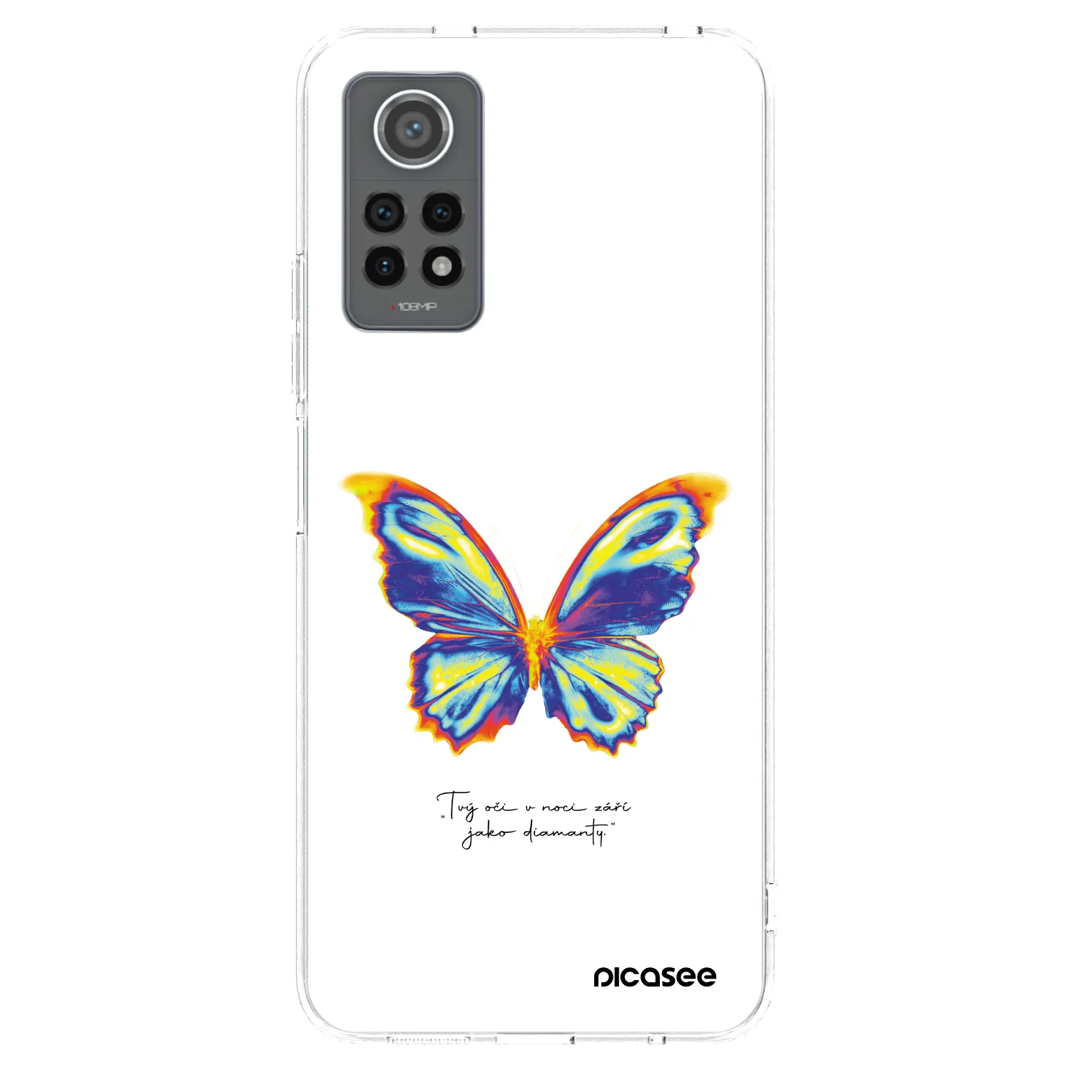 Picasee silikonový průhledný obal pro Xiaomi Redmi Note 12 Pro 4G - Diamanty White