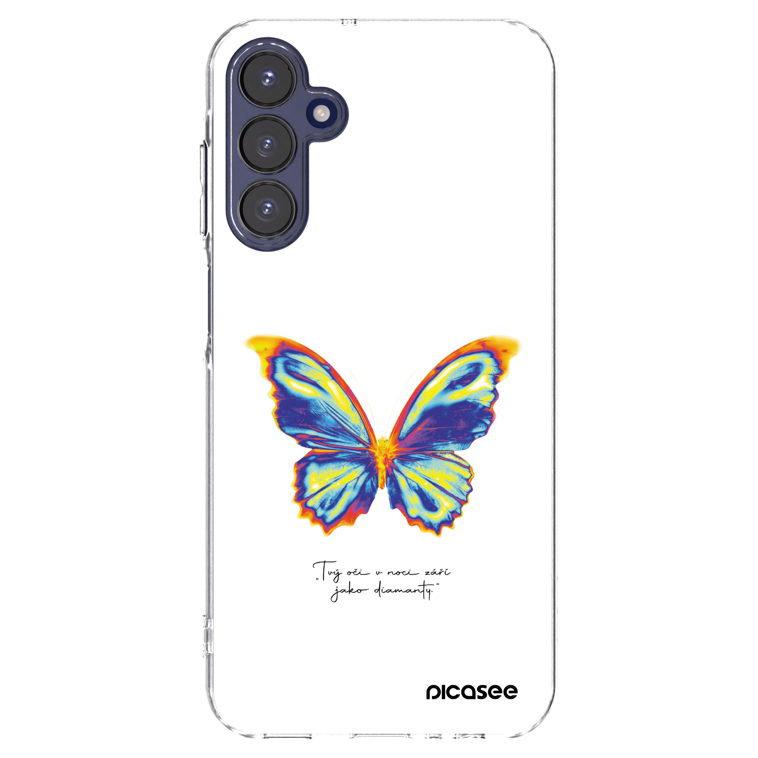 Picasee silikonový průhledný obal pro Samsung Galaxy A15 A155F 4G - Diamanty White