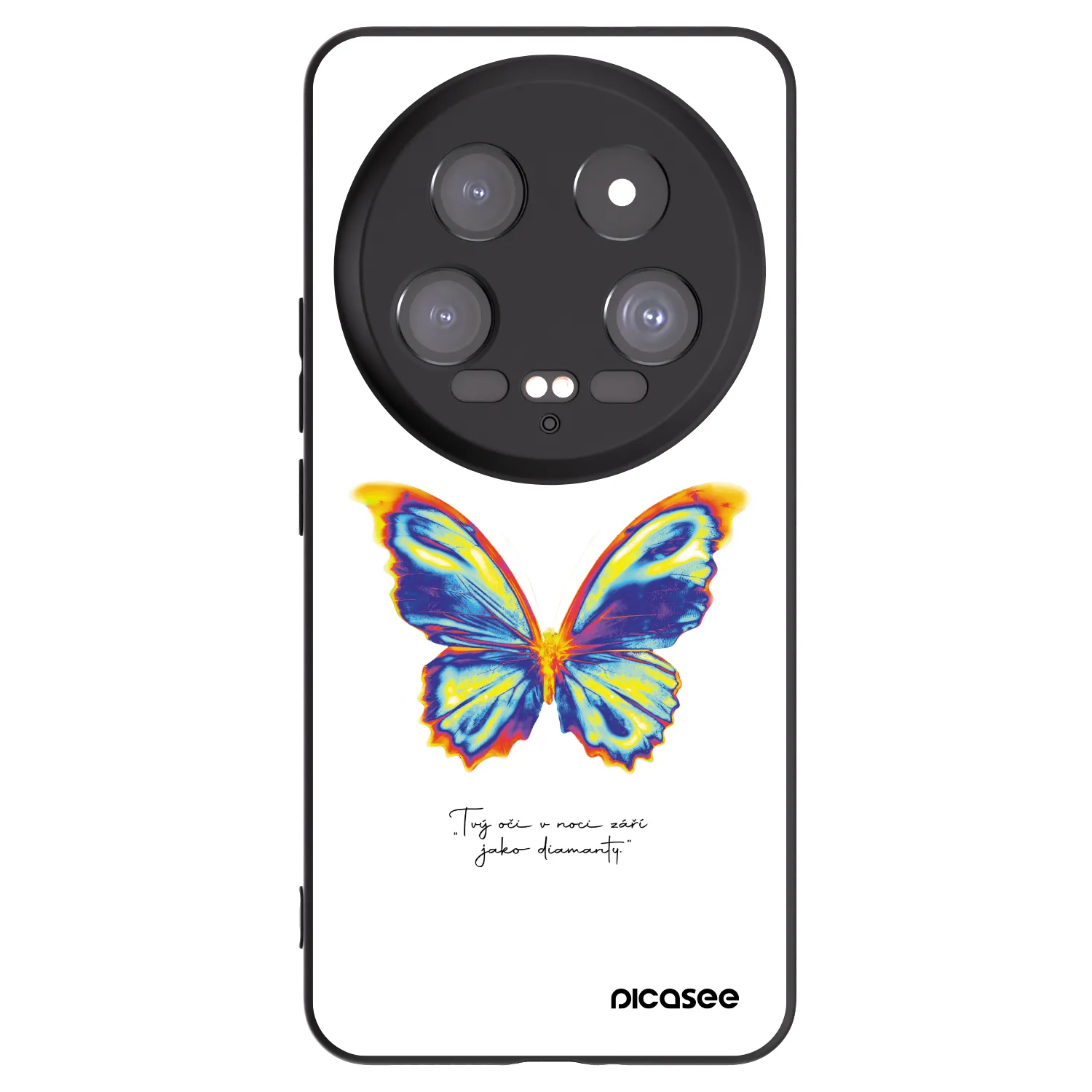 Picasee silikonový černý obal pro Xiaomi 14 Ultra - Diamanty White