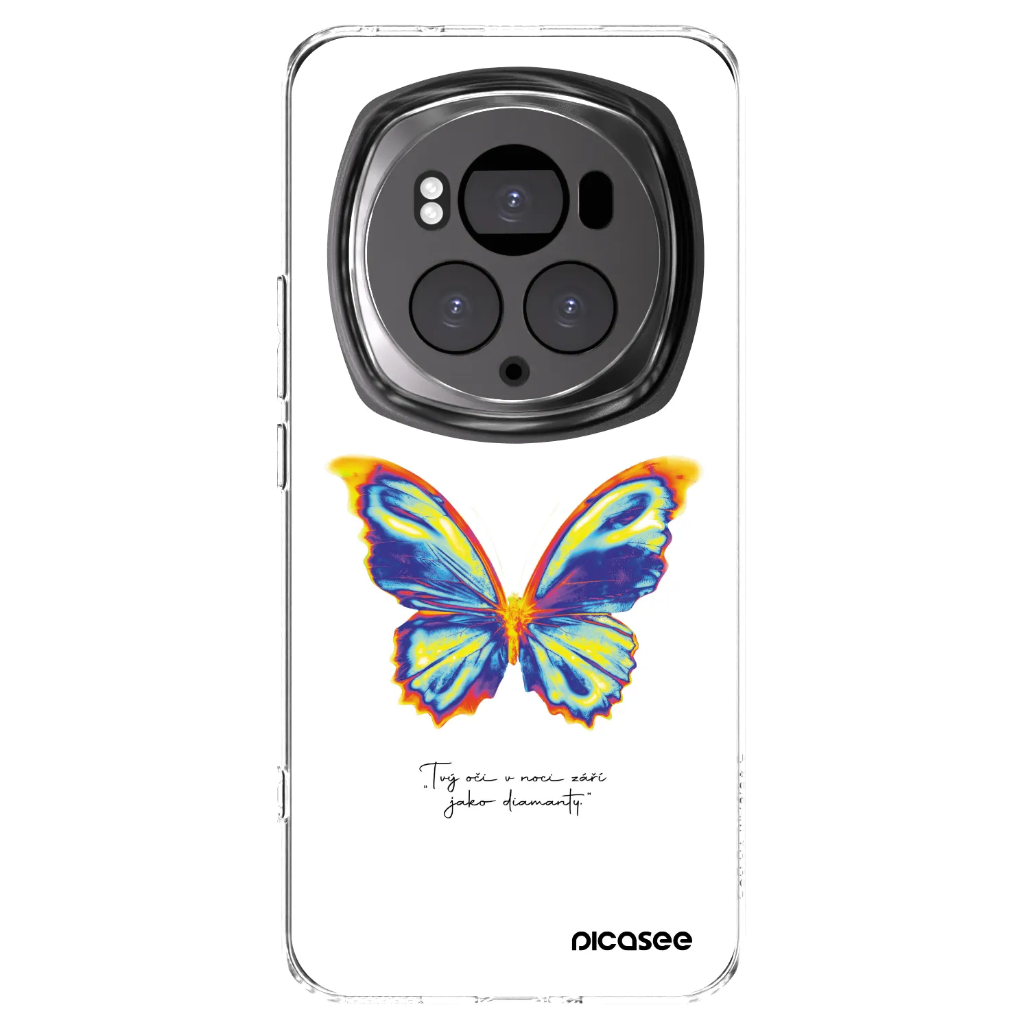 Picasee silikonový průhledný obal pro Honor Magic6 Pro - Diamanty White