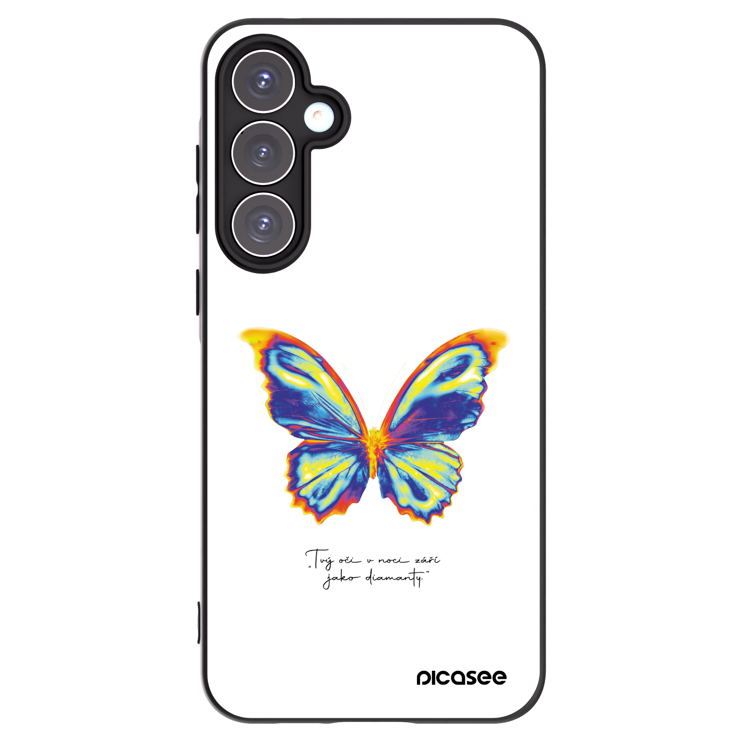 Picasee silikonový černý obal pro Samsung Galaxy A55 5G A556B - Diamanty White
