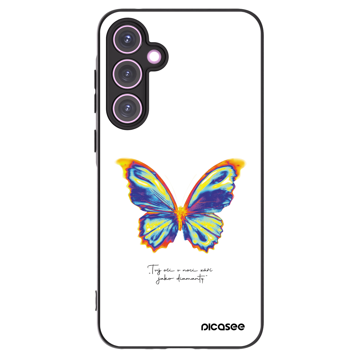 Picasee silikonový černý obal pro Samsung Galaxy A35 5G A356B - Diamanty White