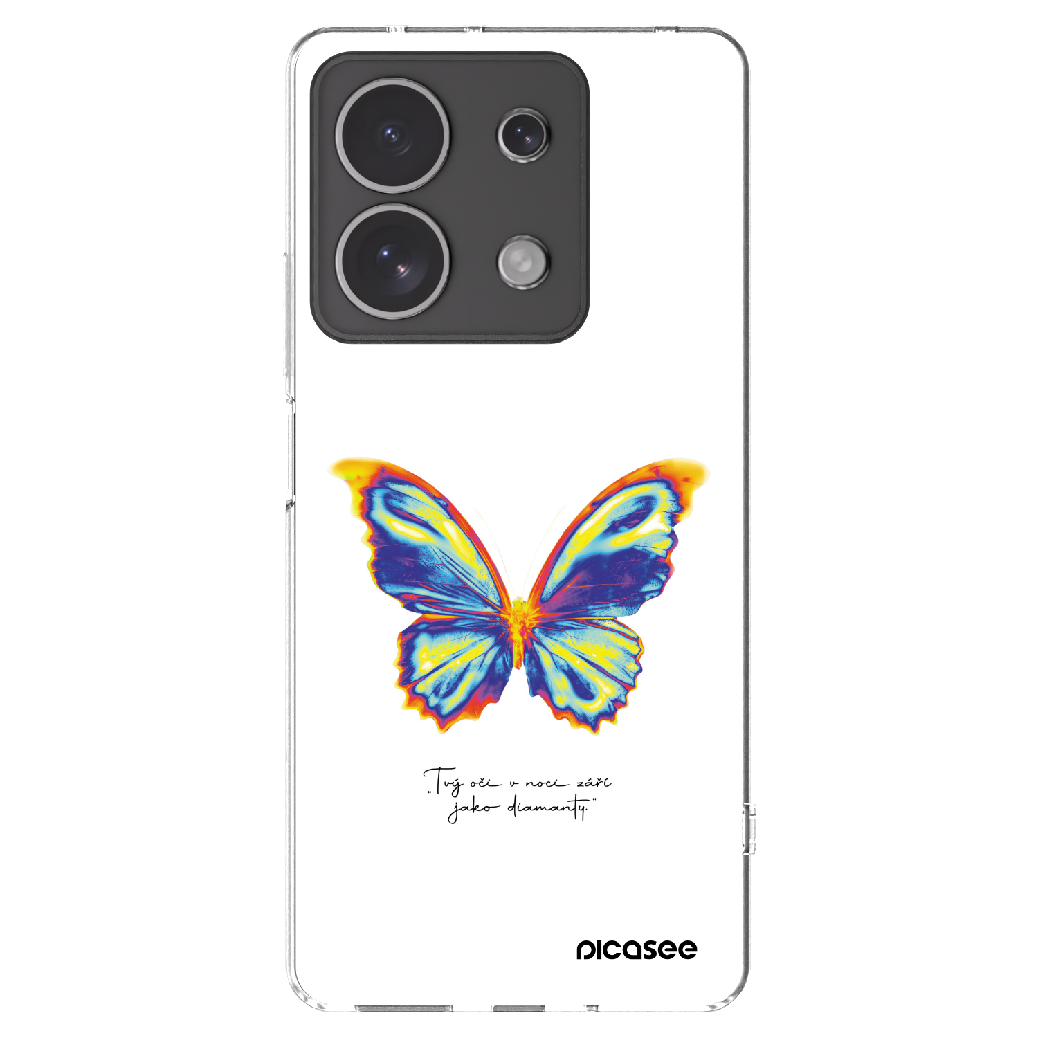 Picasee silikonový průhledný obal pro Xiaomi Redmi Note 13 4G - Diamanty White