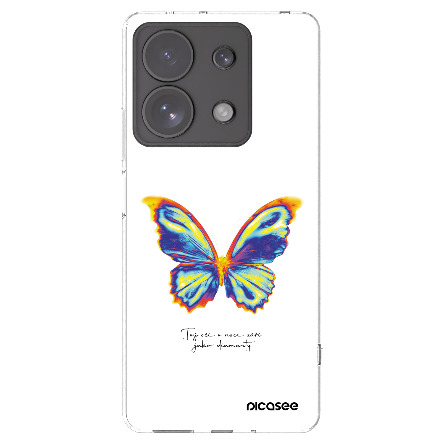 Picasee silikonový průhledný obal pro Xiaomi Redmi Note 13 Pro 4G - Diamanty White