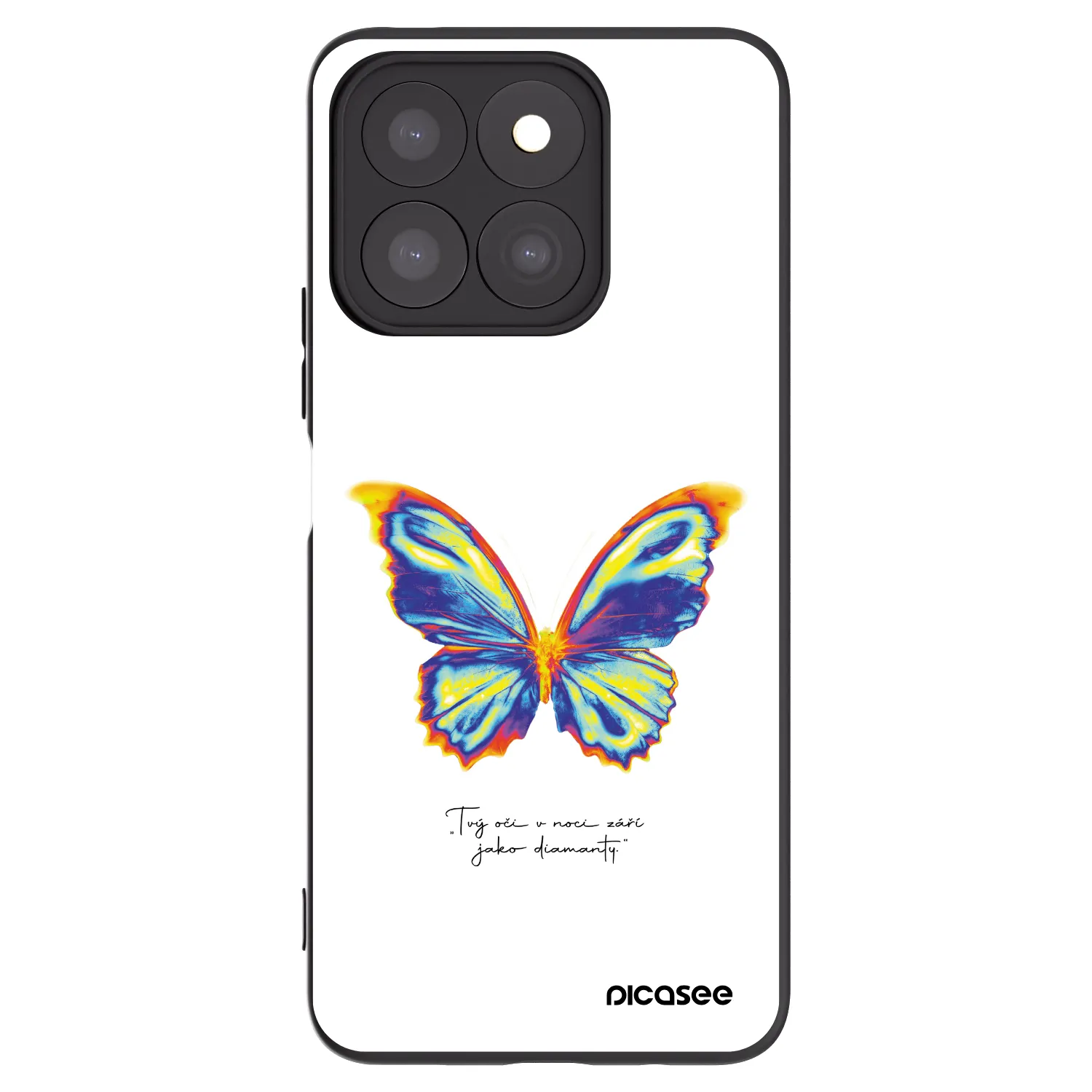 Picasee silikonový černý obal pro Honor X8b - Diamanty White