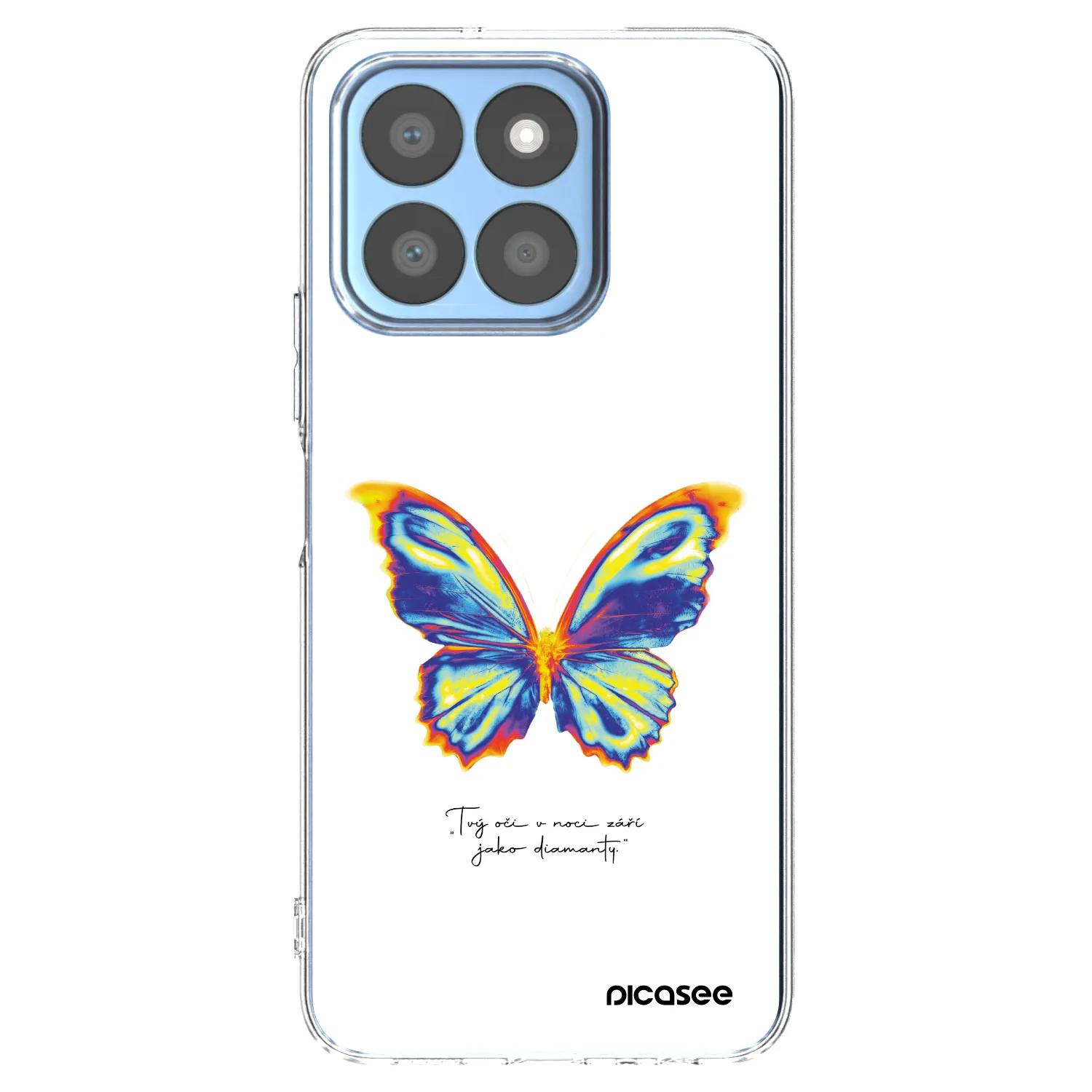 Picasee silikonový průhledný obal pro Honor X8b - Diamanty White