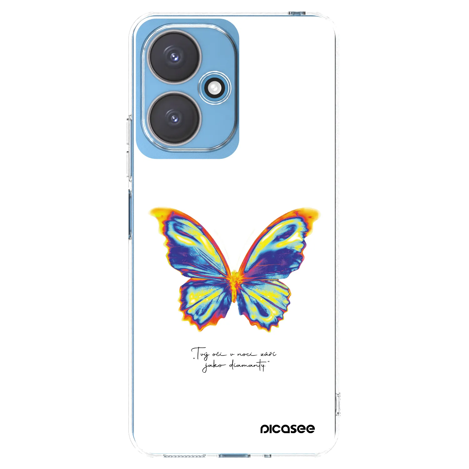 Picasee silikonový průhledný obal pro Xiaomi Redmi 13C 5G - Diamanty White