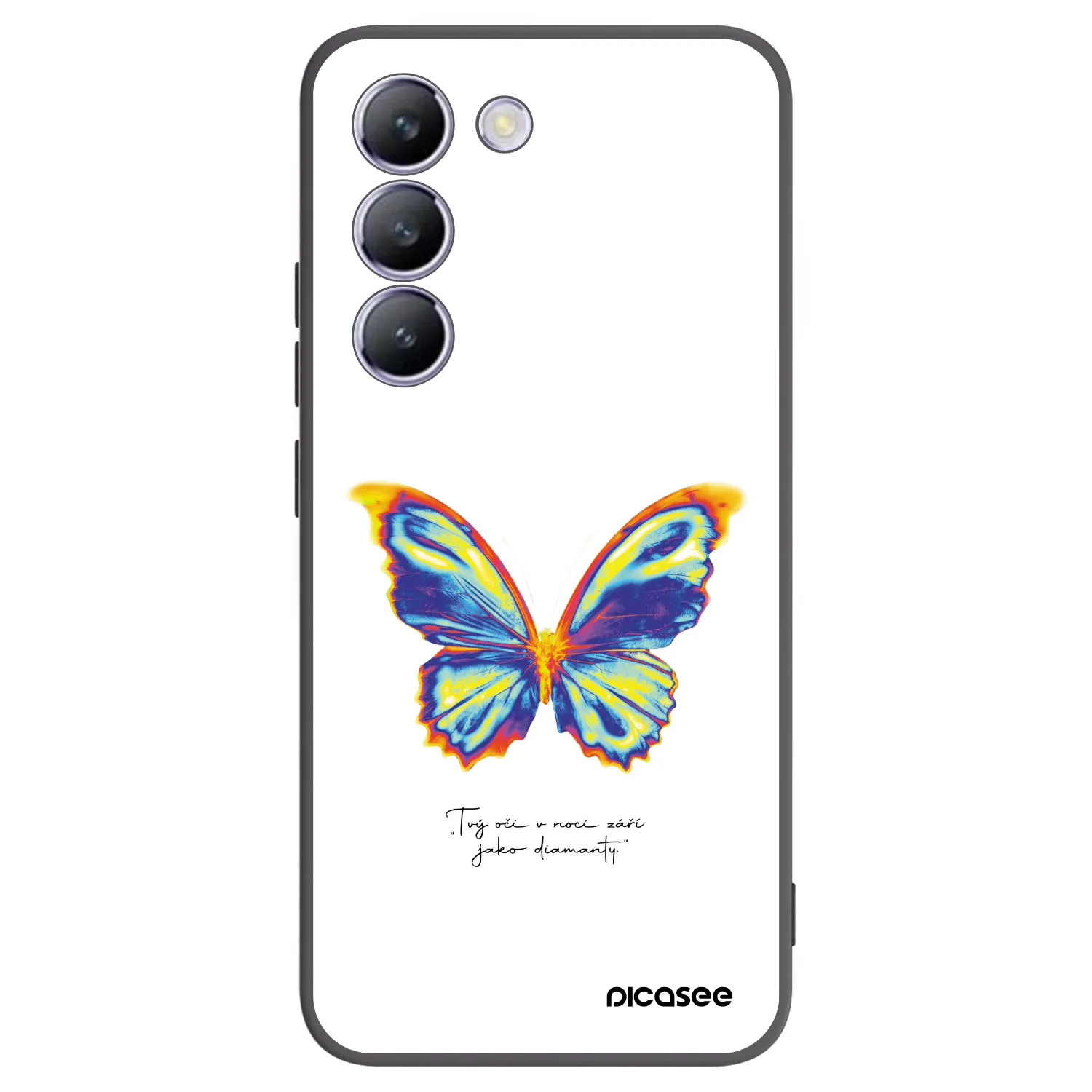 Picasee silikonový černý obal pro Vivo V40 SE 5G - Diamanty White
