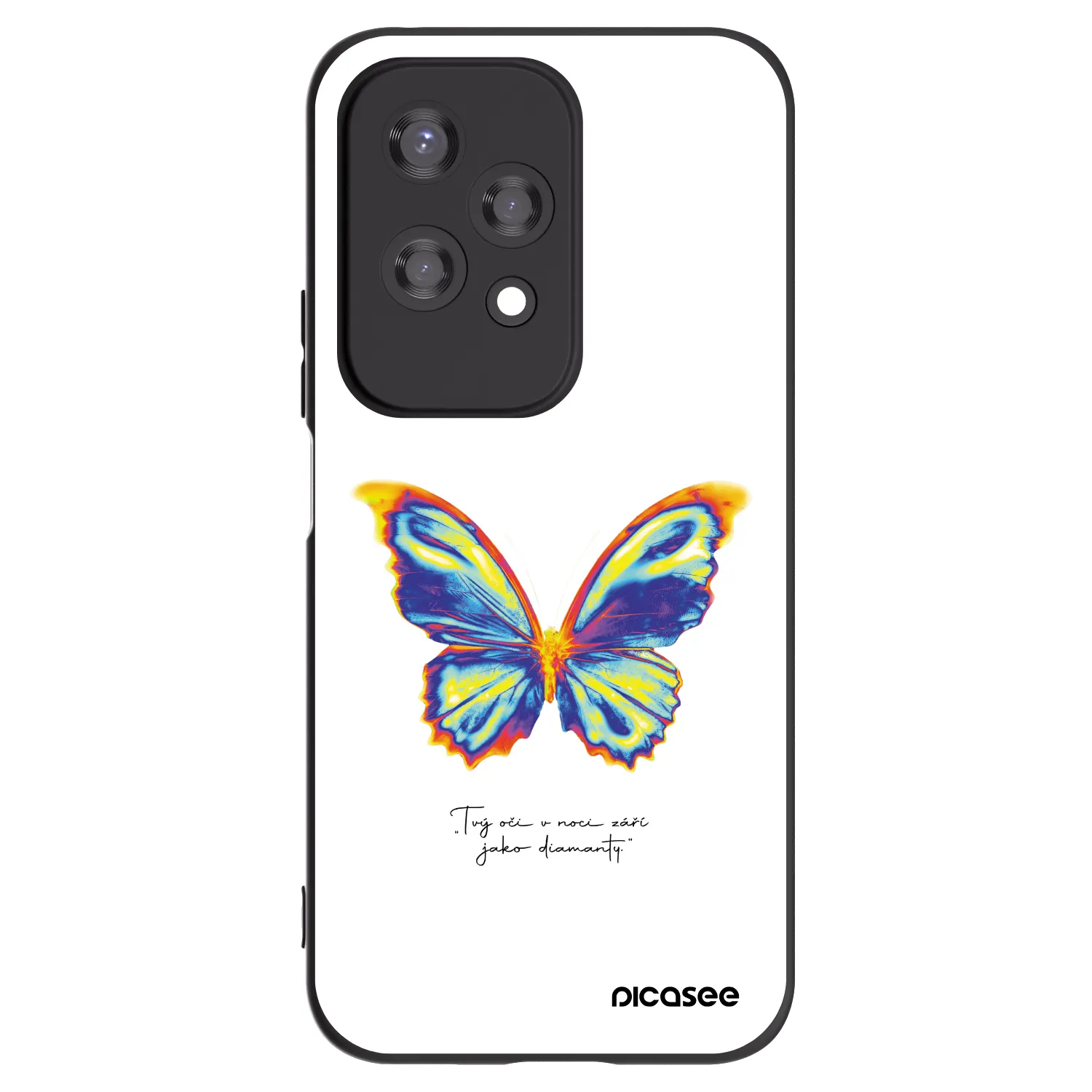 Picasee silikonový černý obal pro Honor 200 Lite - Diamanty White