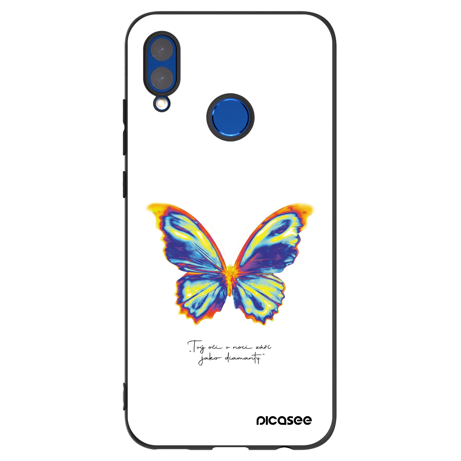 Picasee silikonový černý obal pro Huawei P Smart 2019 - Diamanty White