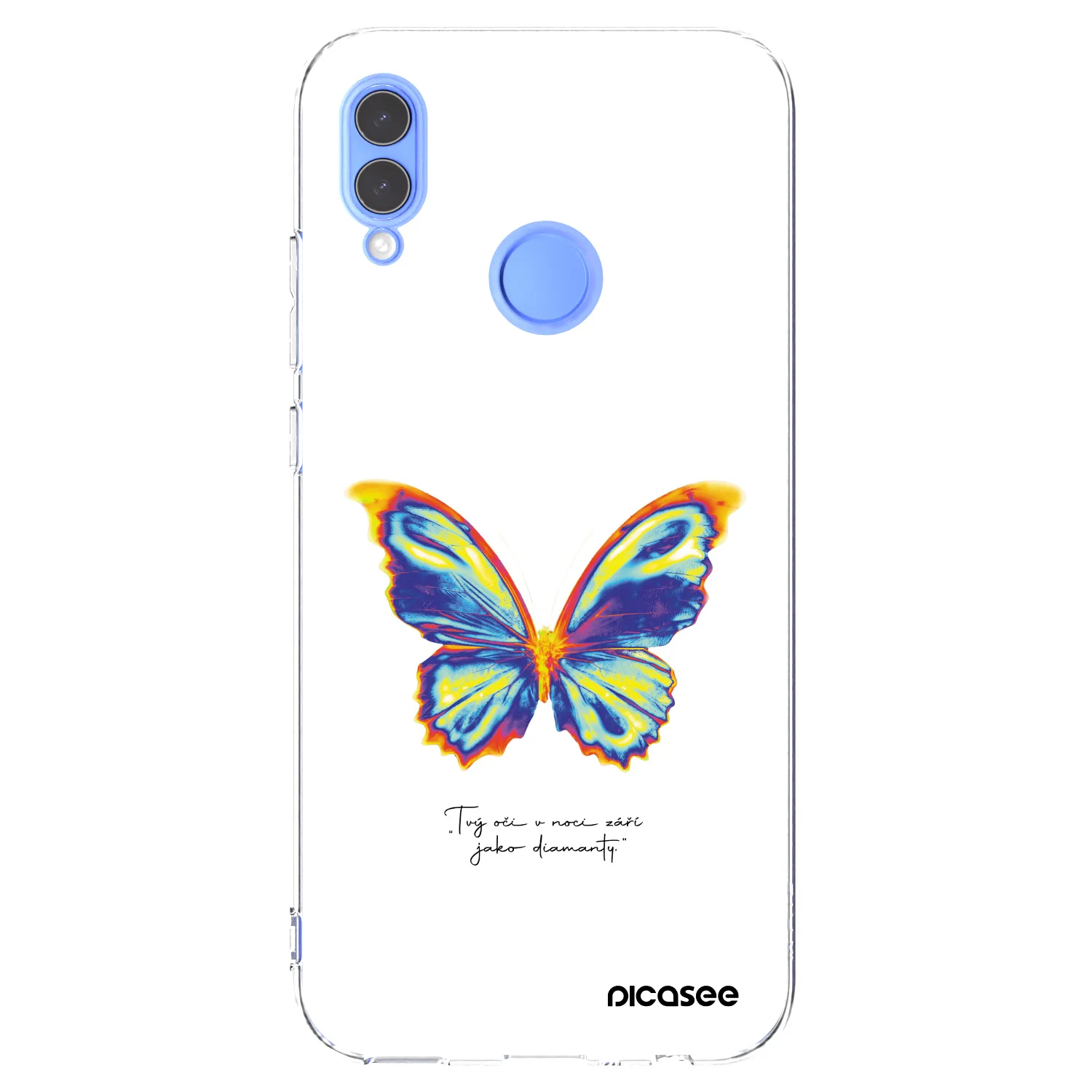 Picasee silikonový průhledný obal pro Honor 10 Lite - Diamanty White