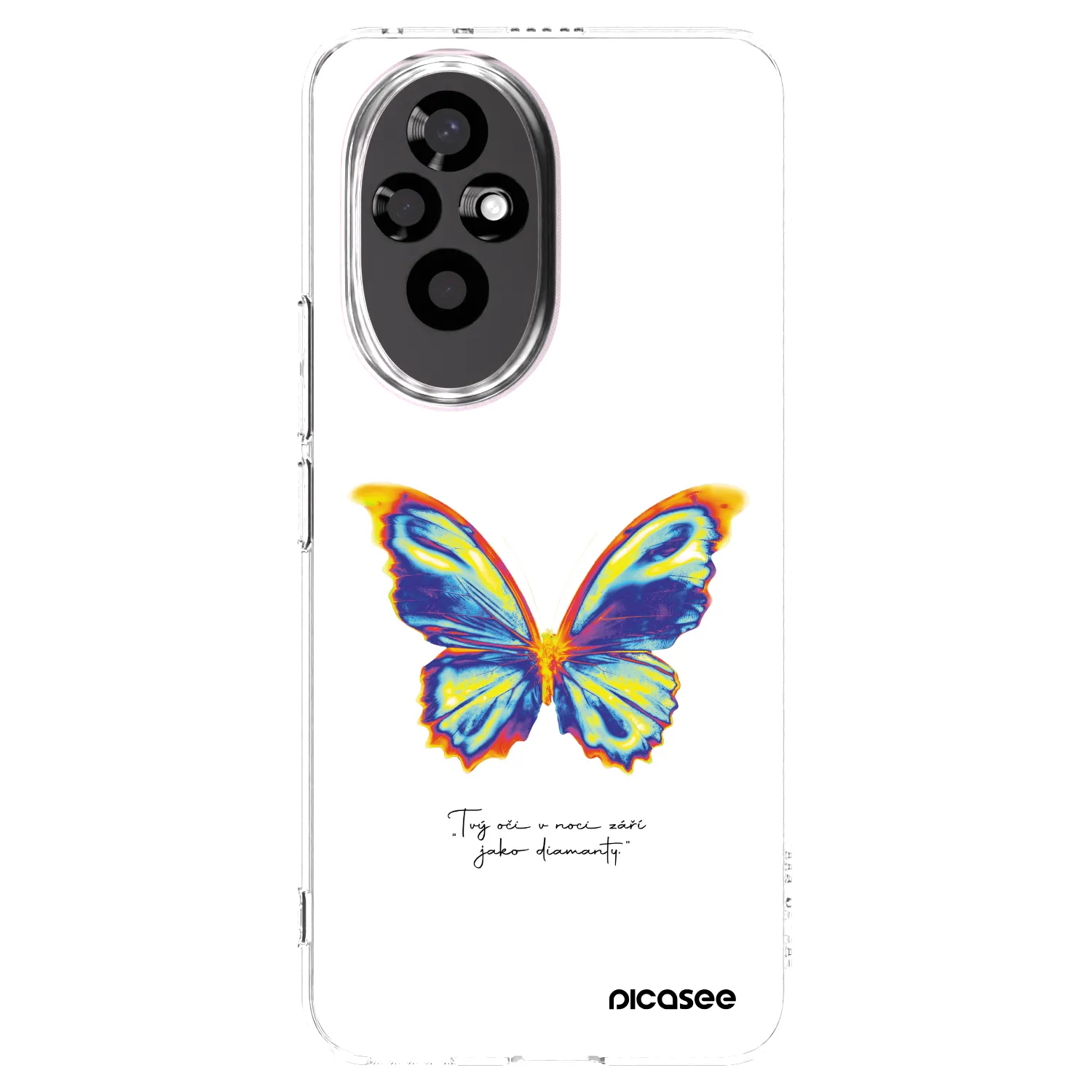 Picasee silikonový průhledný obal pro Honor 200 5G - Diamanty White