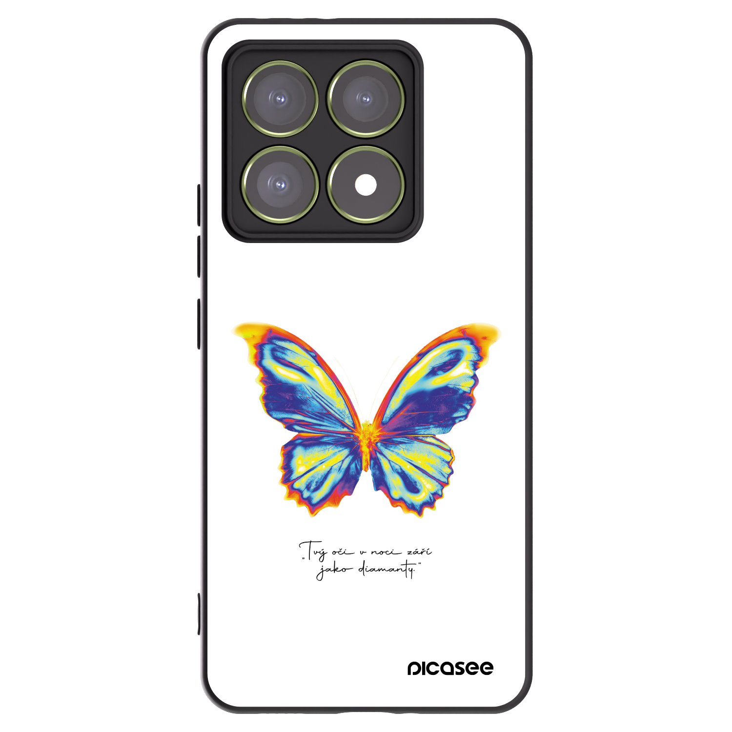 Picasee silikonový černý obal pro Xiaomi 14T - Diamanty White