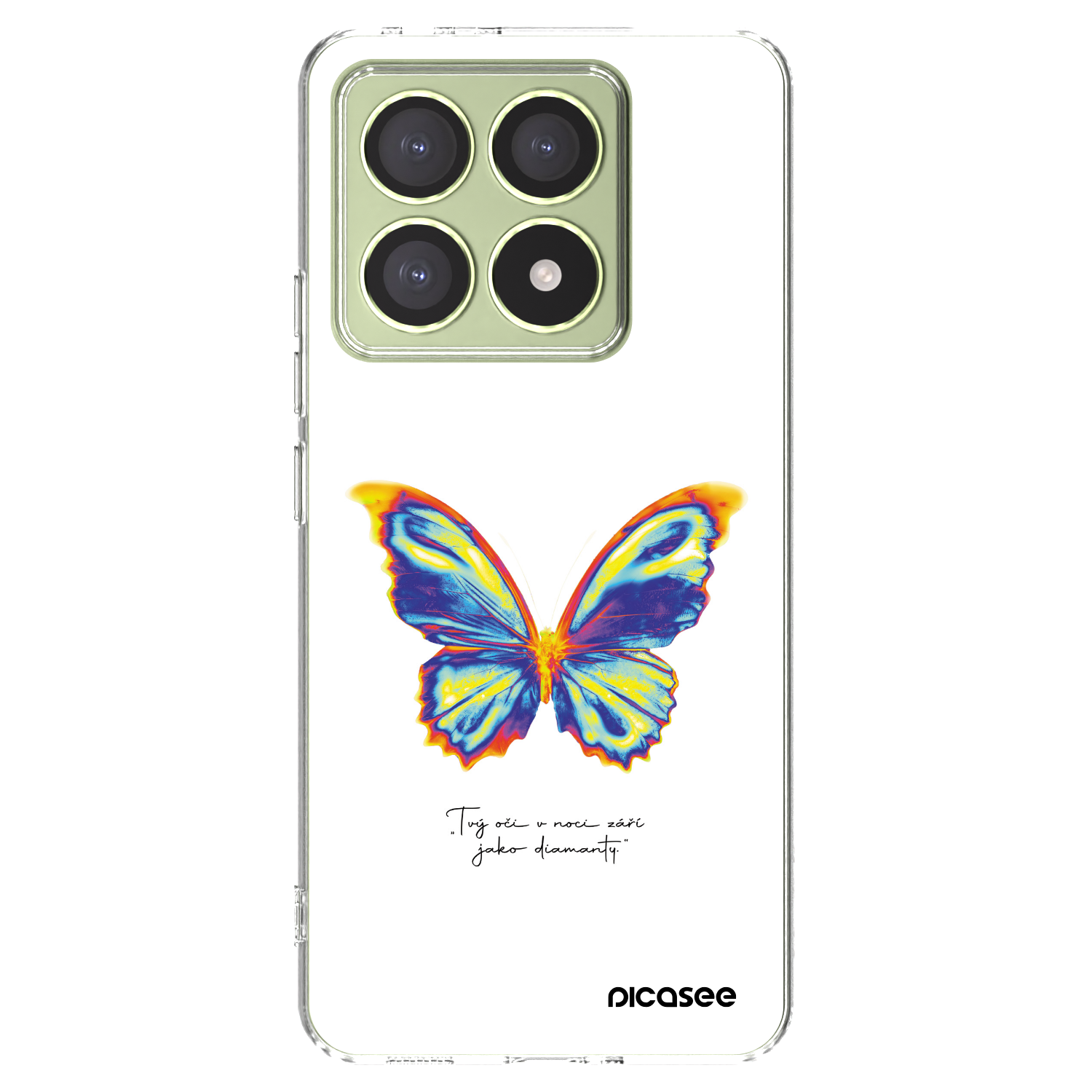 Picasee silikonový průhledný obal pro Xiaomi 14T - Diamanty White