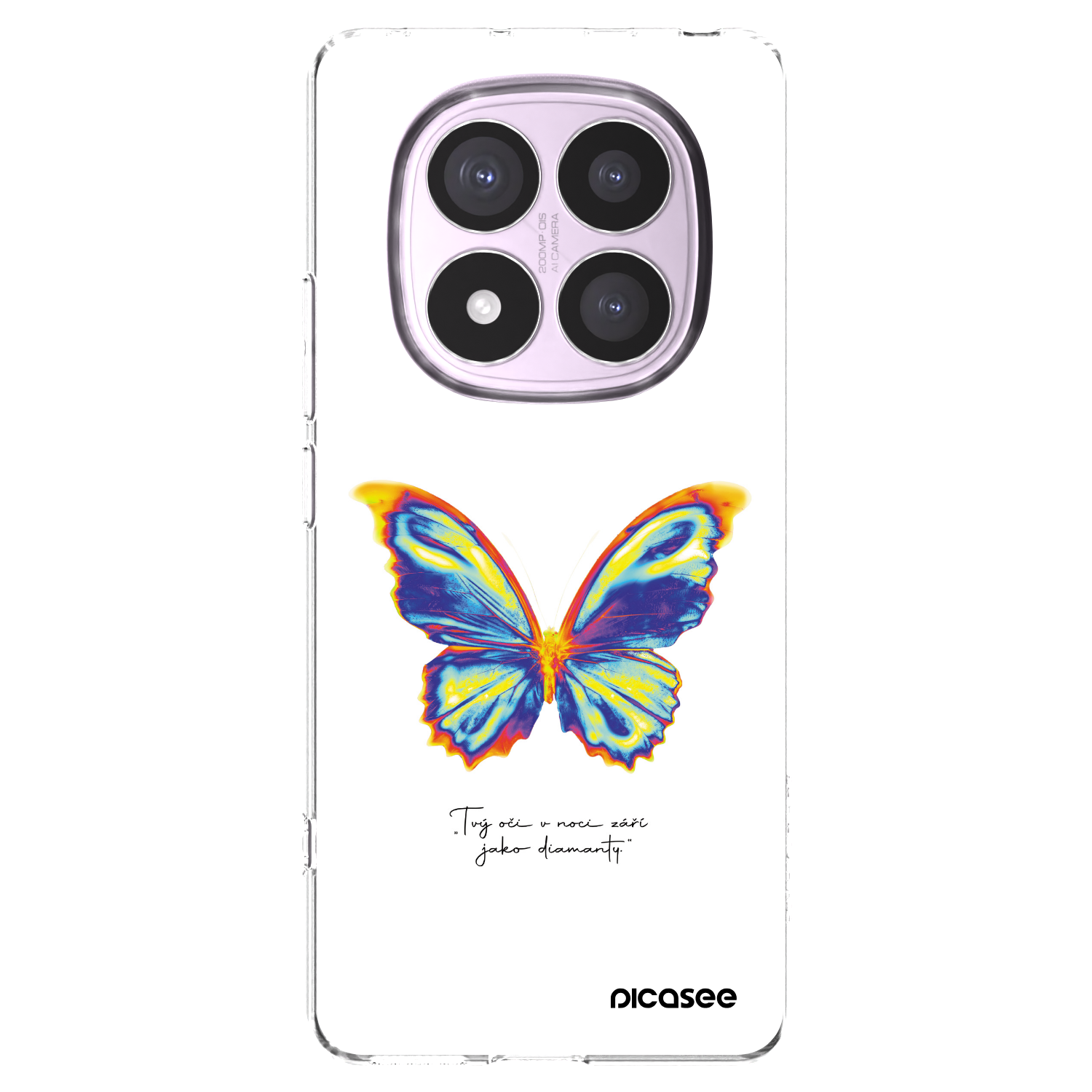 Picasee silikonový průhledný obal pro Xiaomi Redmi Note 14 Pro 5G - Diamanty White