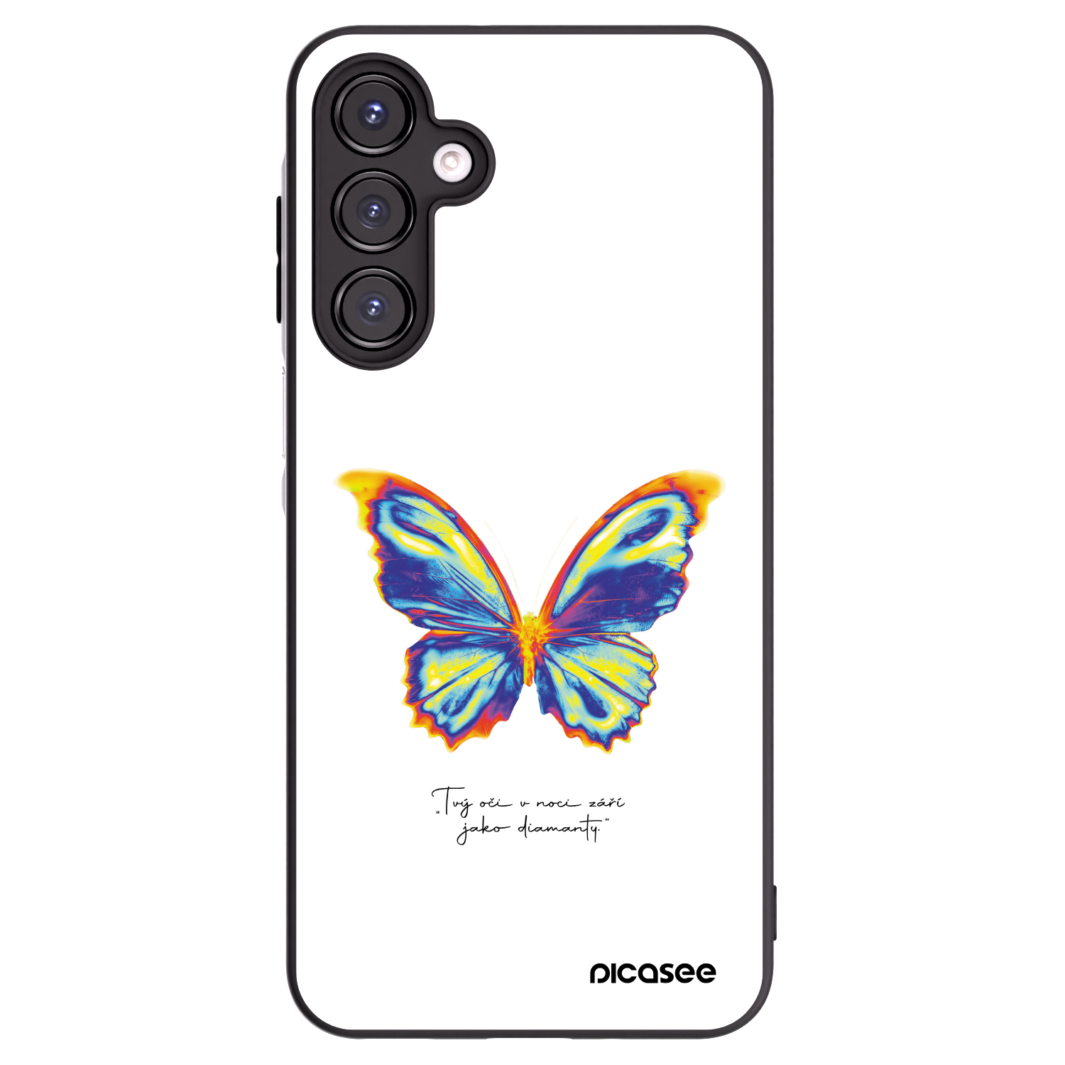 Picasee silikonový černý obal pro Samsung Galaxy A16 5G - Diamanty White