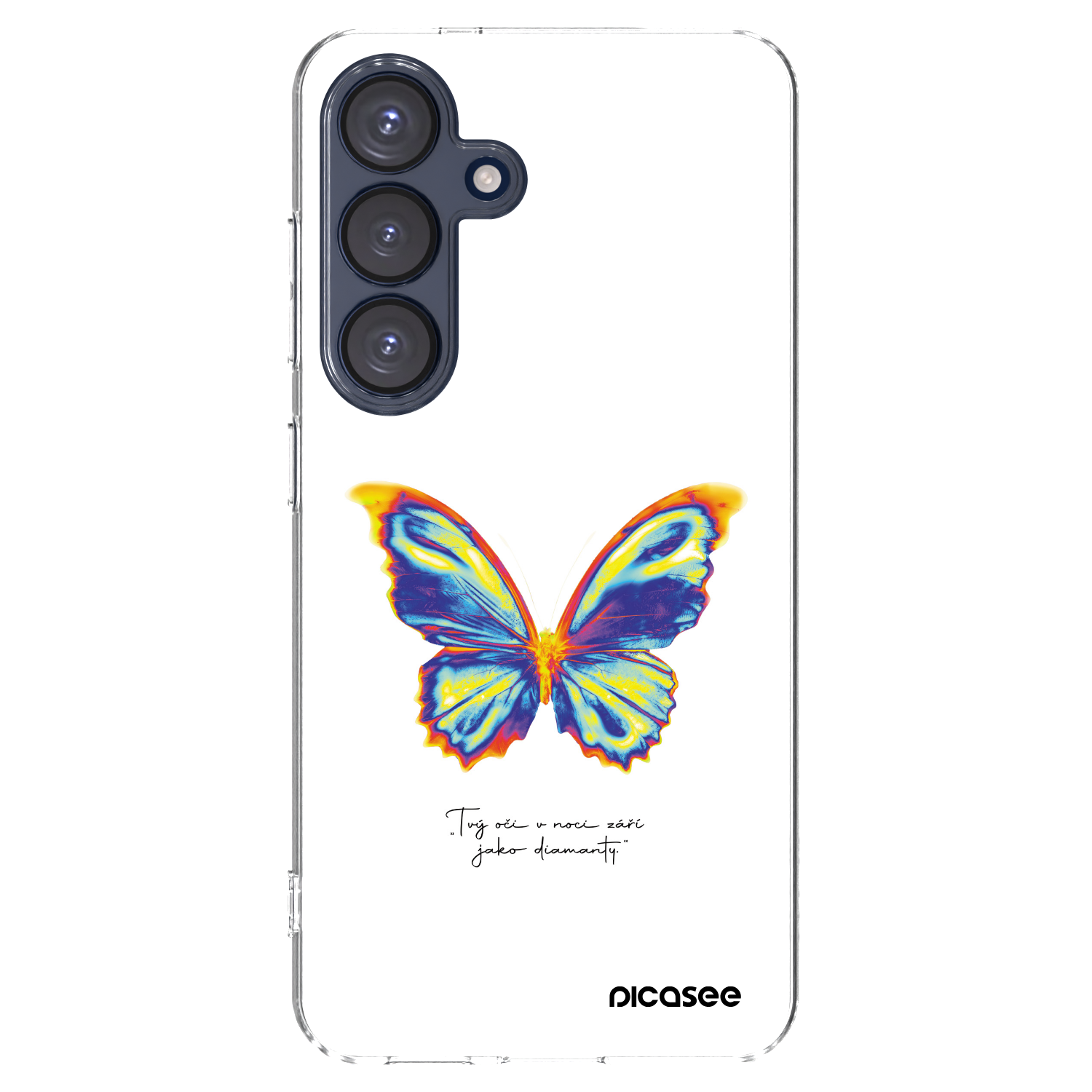 Picasee silikonový průhledný obal pro Samsung Galaxy S25 5G - Diamanty White