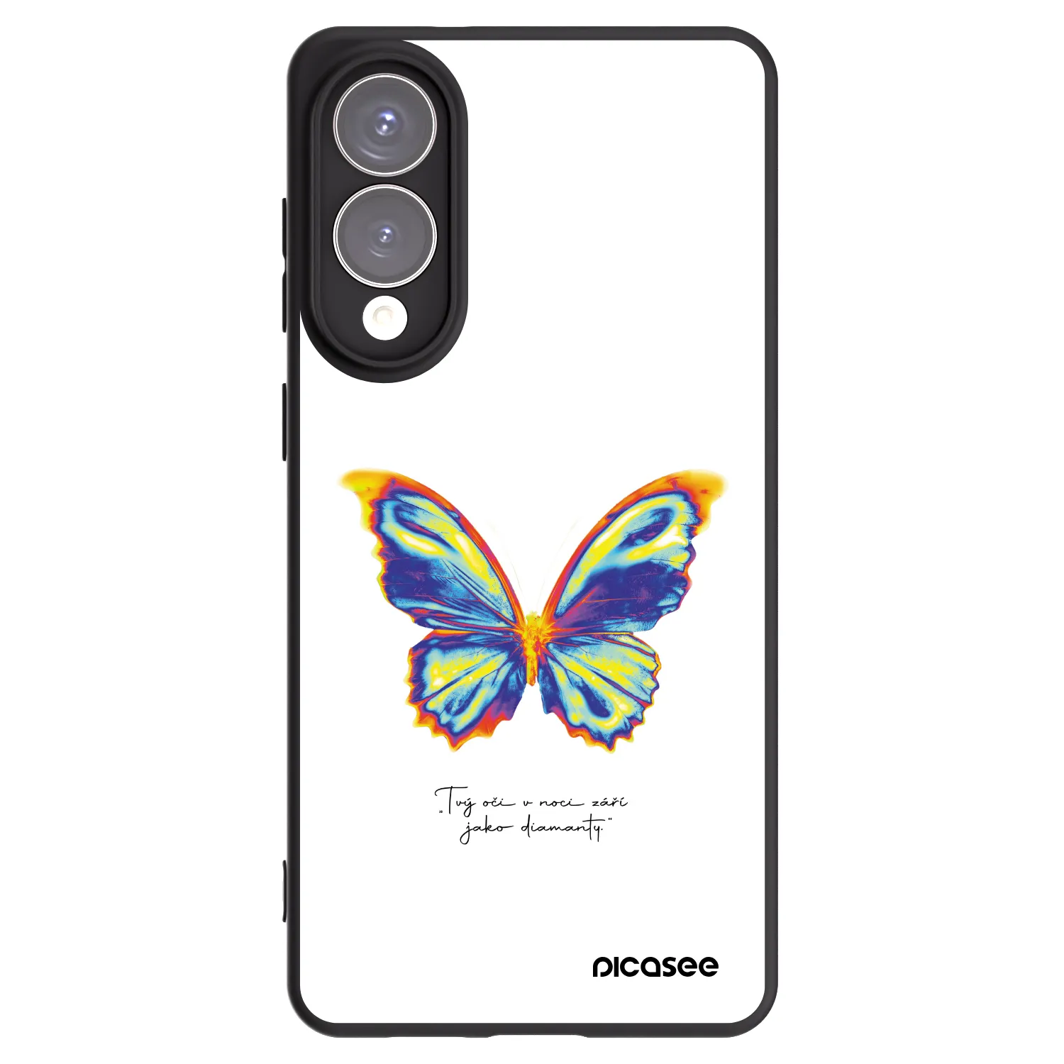Picasee silikonový černý obal pro Samsung Galaxy S25 Edge 5G - Diamanty White