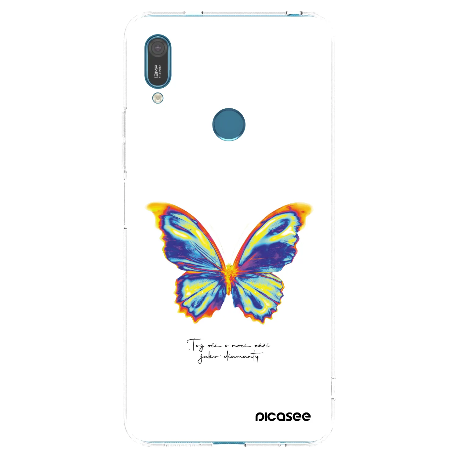 Picasee silikonový průhledný obal pro Huawei Y7 2019 - Diamanty White