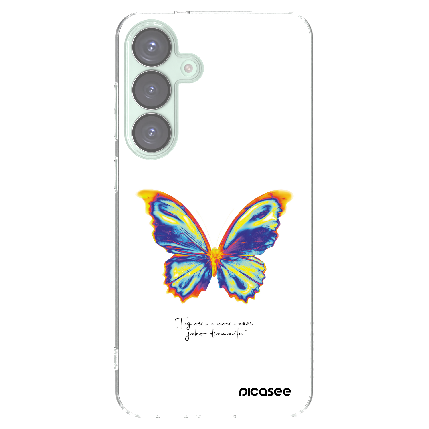 Picasee silikonový průhledný obal pro Samsung Galaxy S25+ 5G - Diamanty White