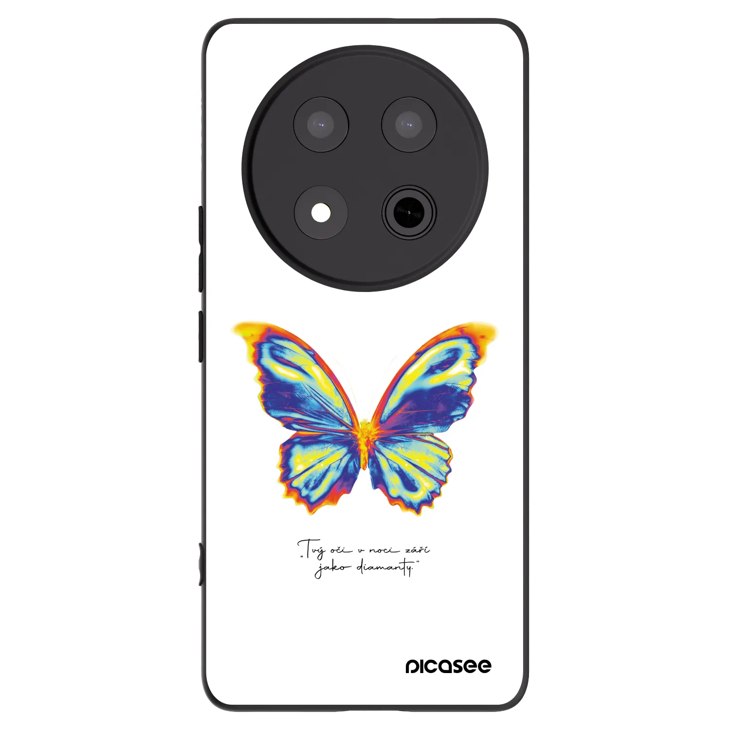Picasee silikonový černý obal pro Honor Magic7 Lite 5G - Diamanty White