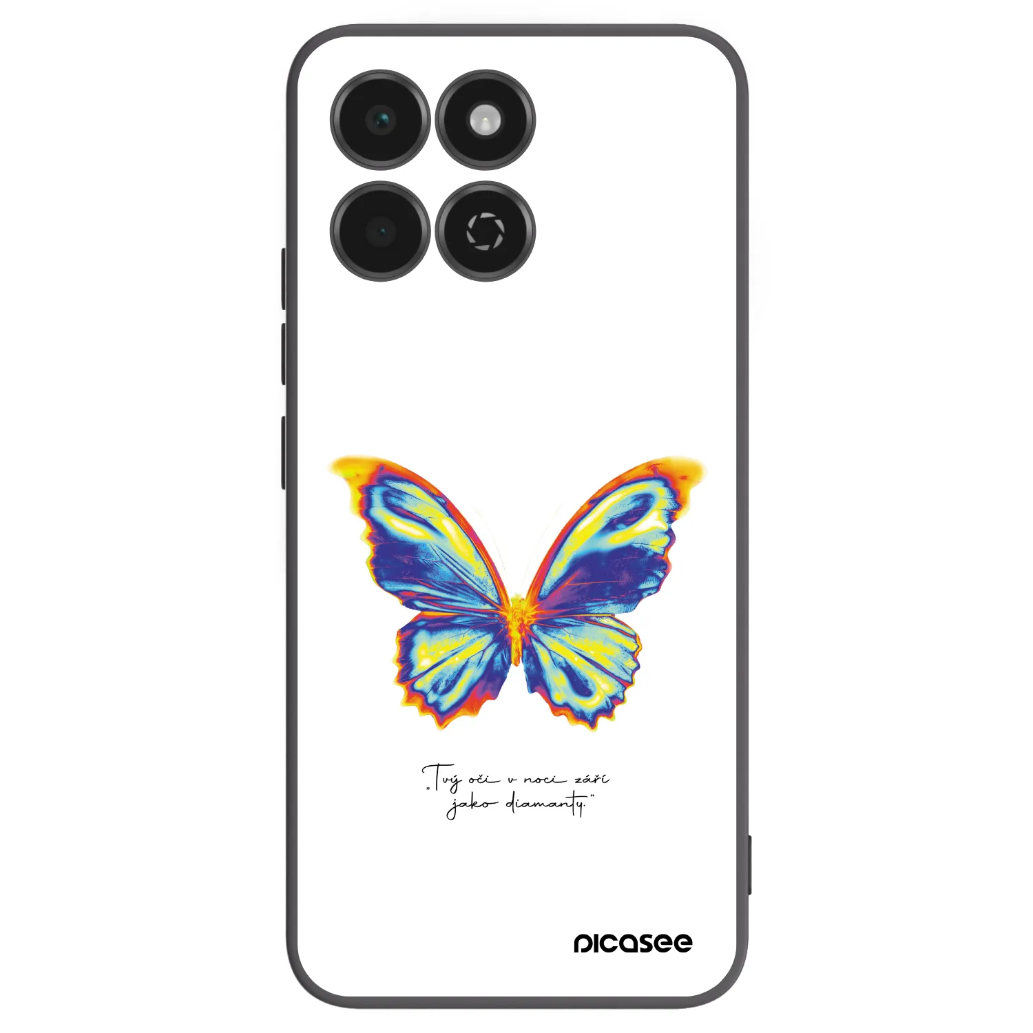 Picasee silikonový černý obal pro Honor 200 Smart 5G - Diamanty White