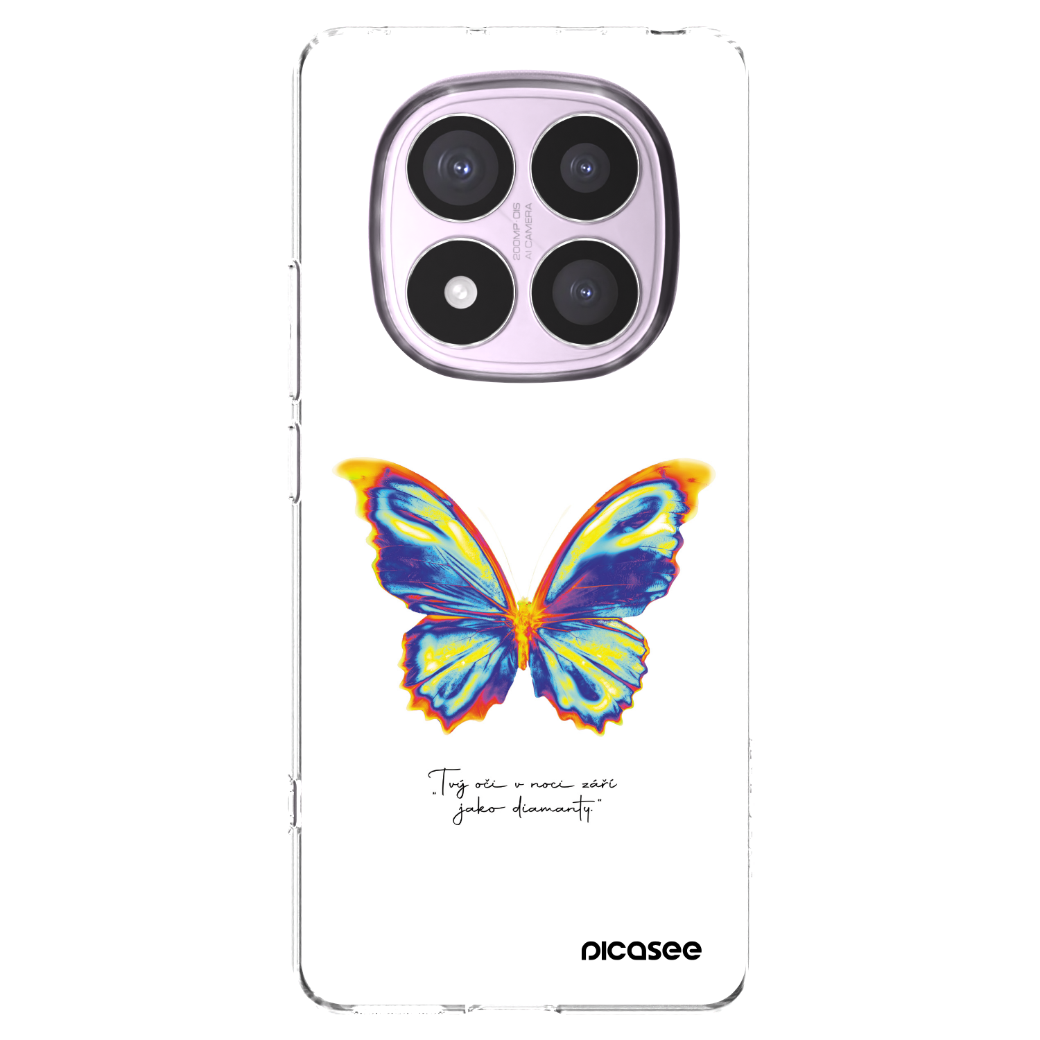 Picasee silikonový průhledný obal pro Xiaomi Redmi Note 14 Pro 4G - Diamanty White