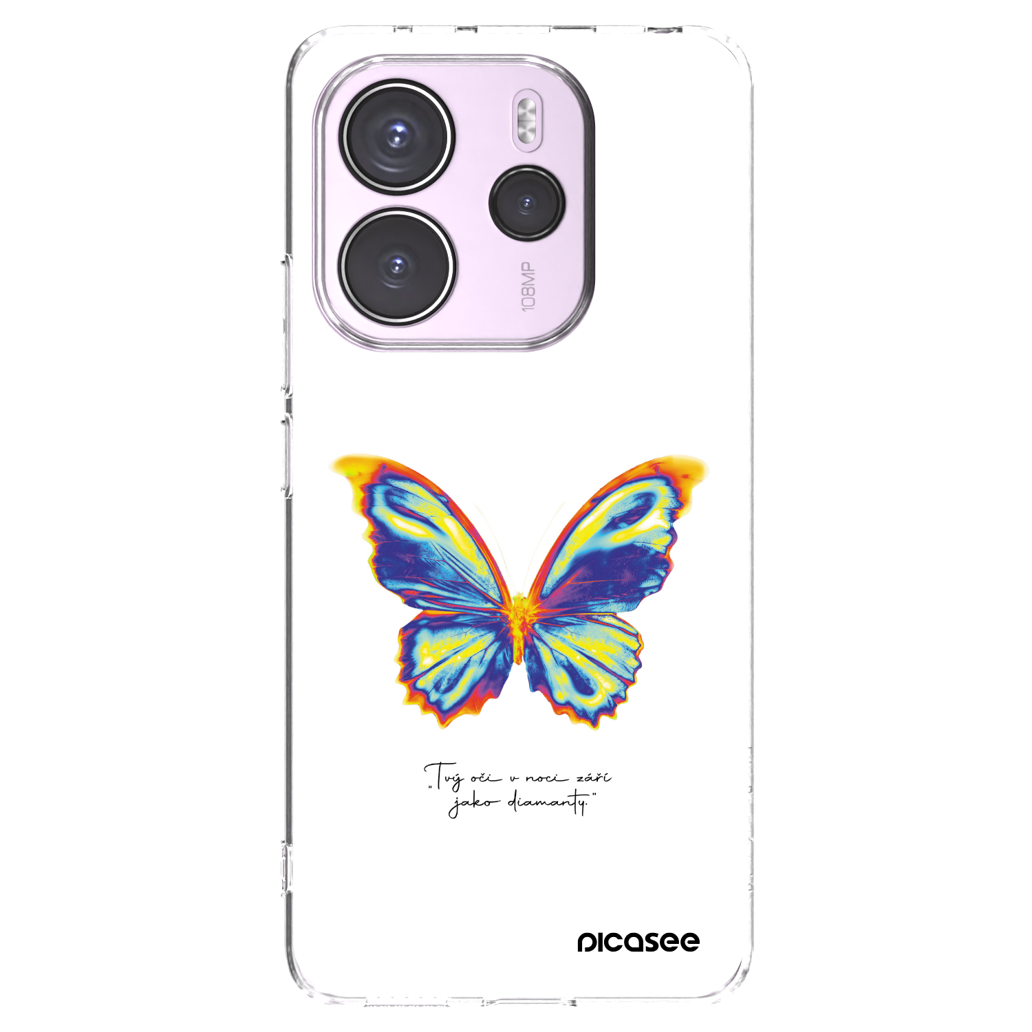 Picasee silikonový průhledný obal pro Xiaomi Redmi Note 14 4G - Diamanty White