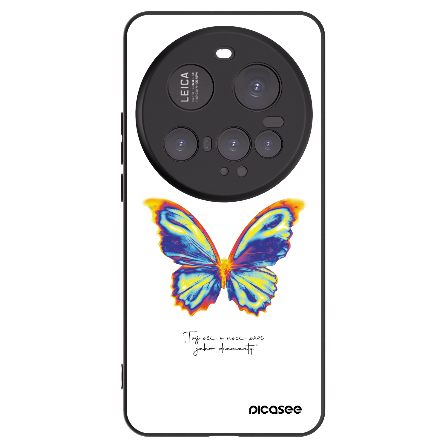 Picasee silikonový černý obal pro Xiaomi 15 Ultra - Diamanty White